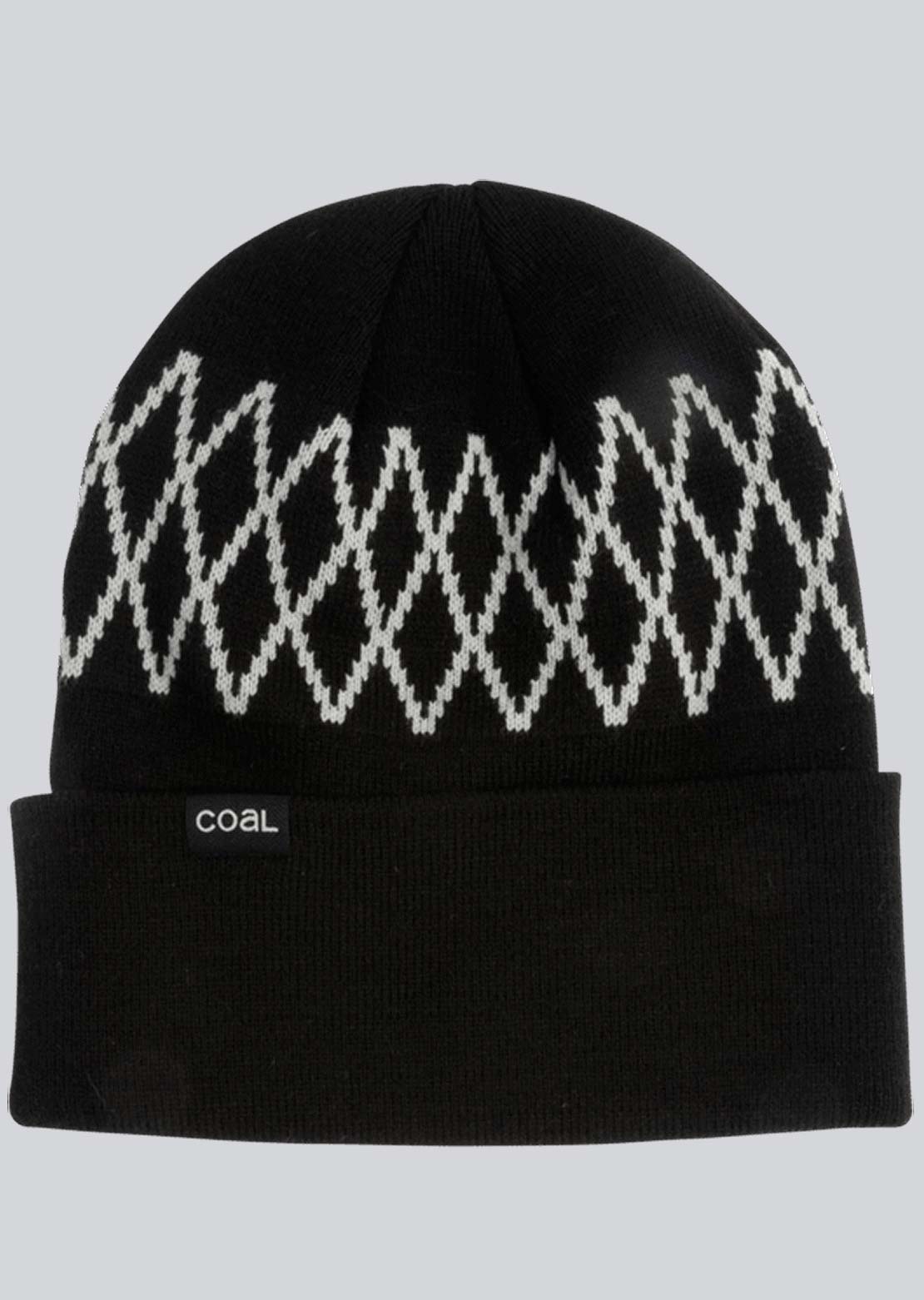 Coal Unisex The Terrace Beanie Black Diamond Stripe