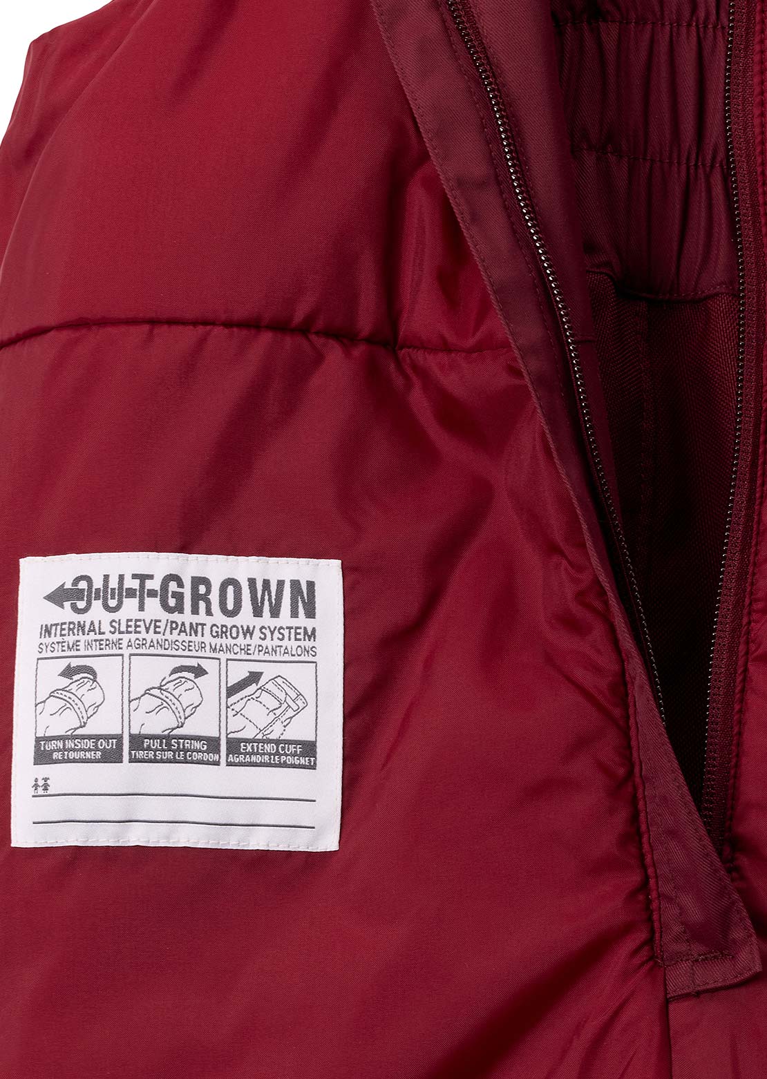 Columbia Junior Adventure Ride II Bib Pants Rich Wine