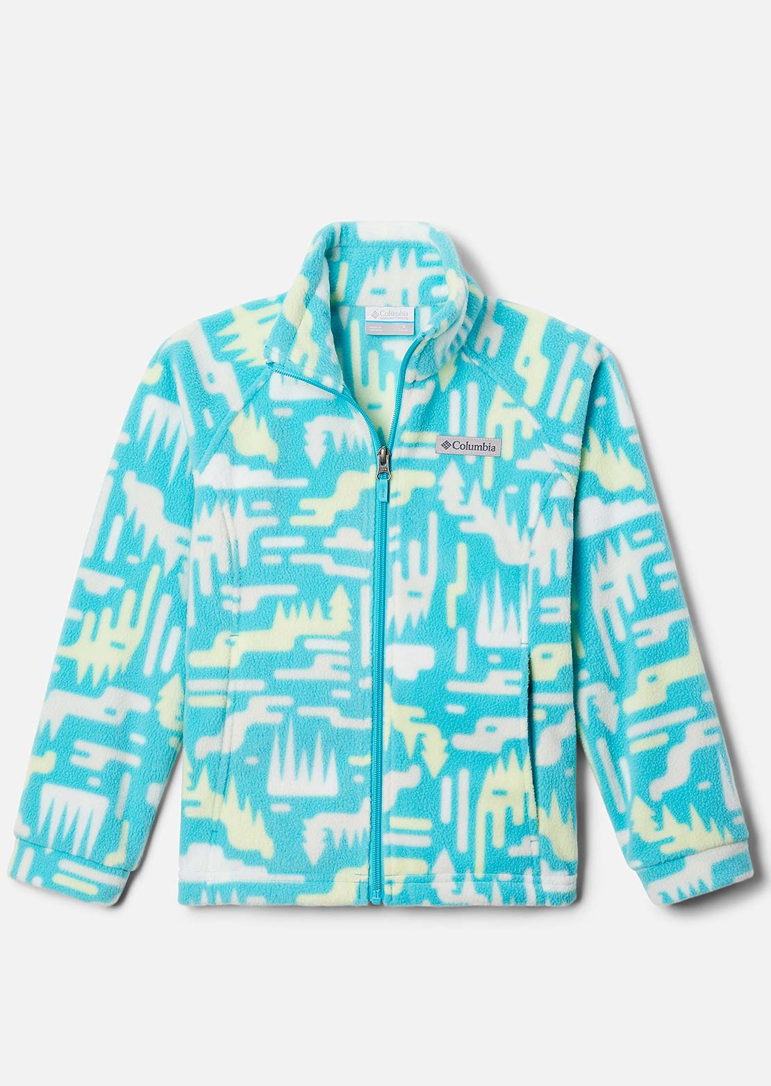 Columbia Junior Benton Springs II Printed Fleece Geyser Highland