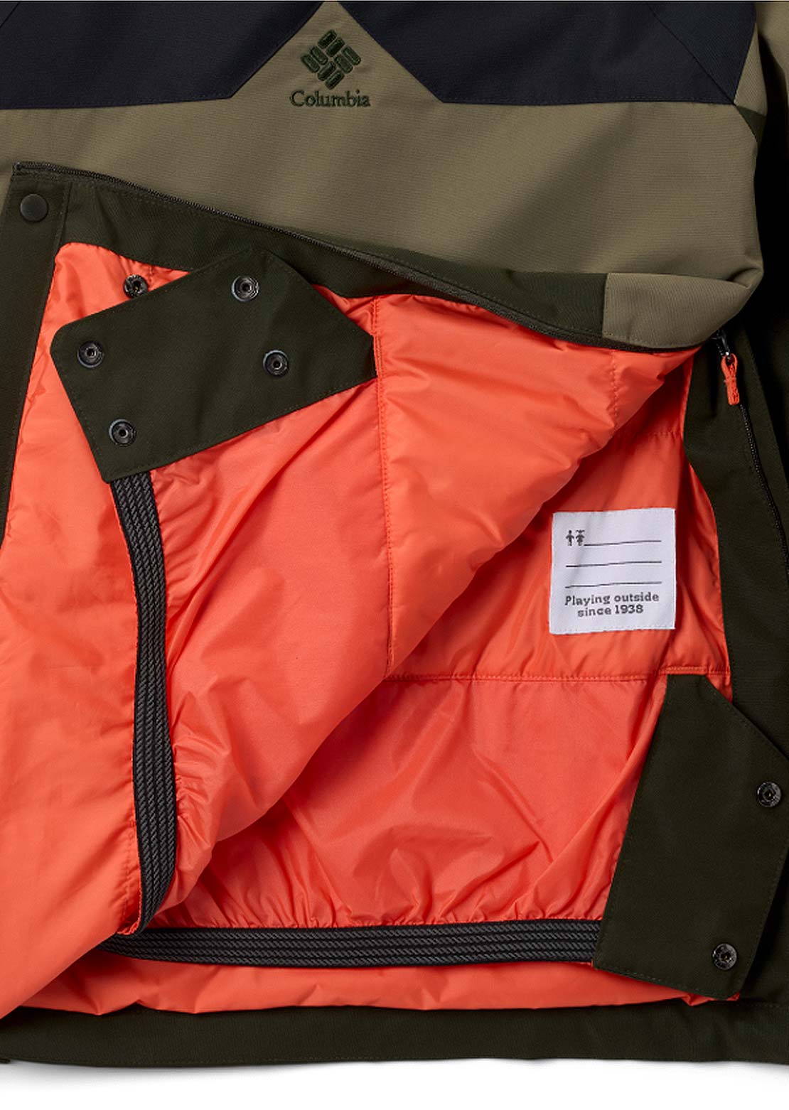 Columbia Junior Coreshot Anorak Jacket Greenscape/Stone Green