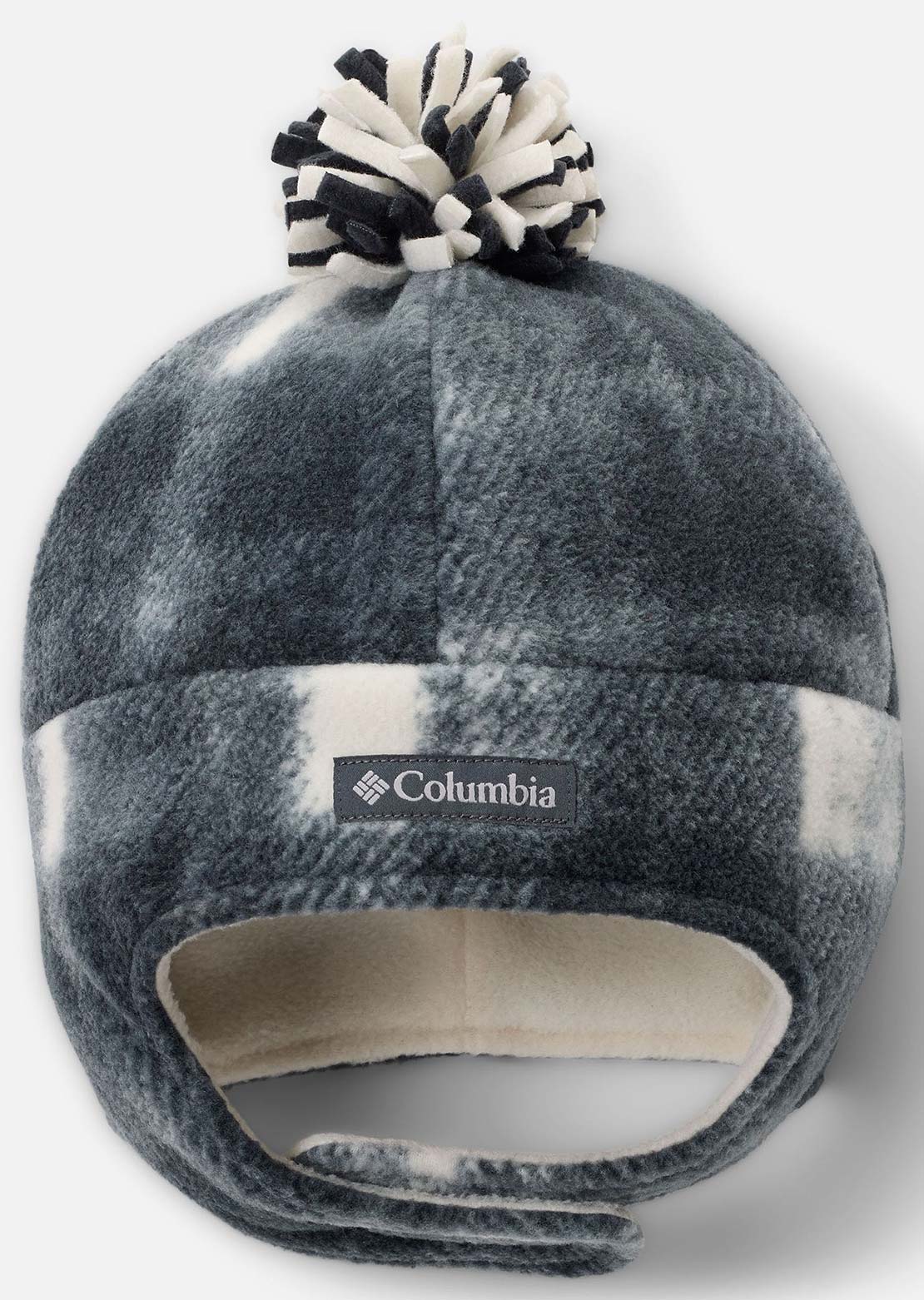 Columbia Junior Frosty Trail II Earflap Beanie Chalk Omblur Tonal