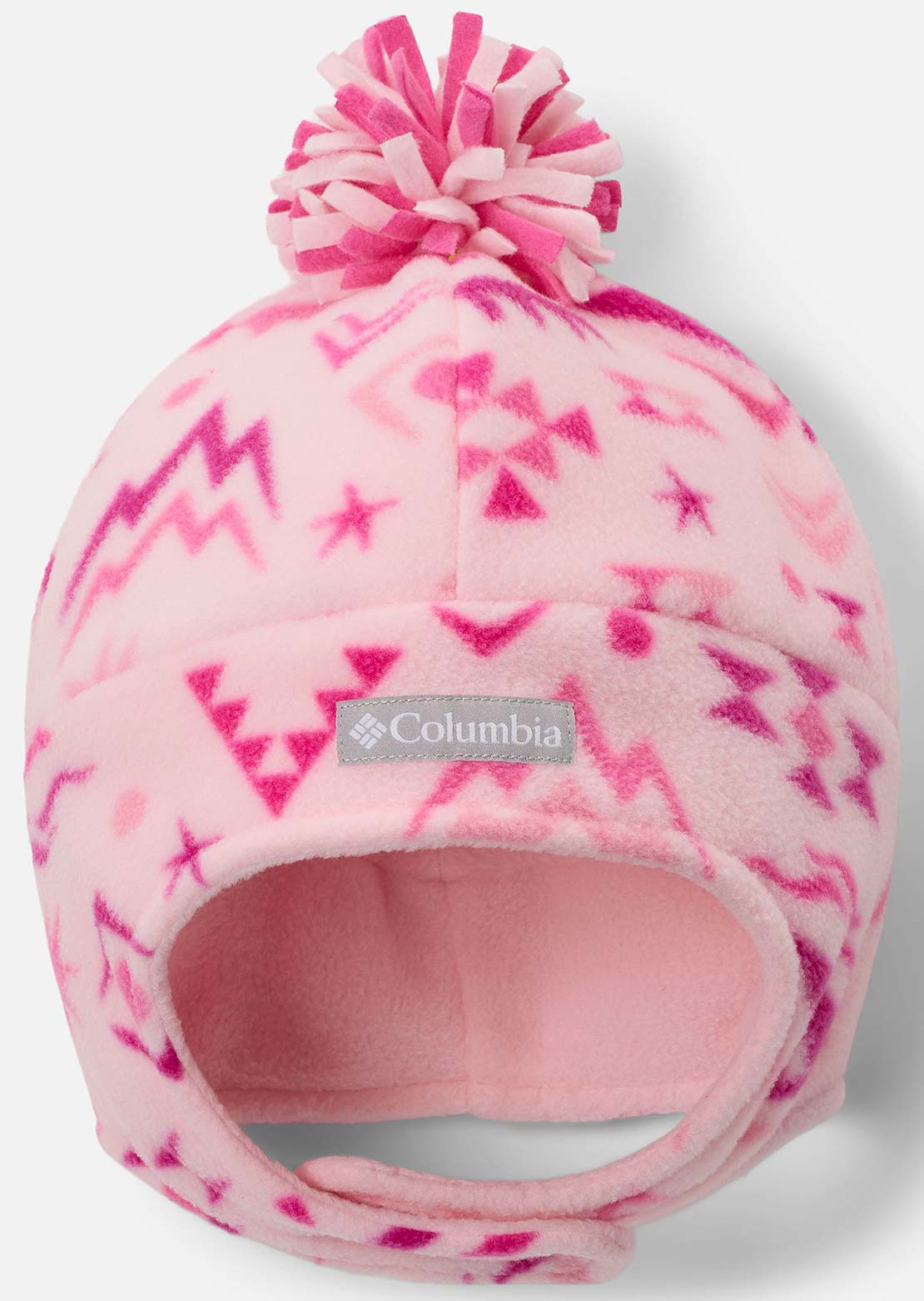 Columbia Junior Frosty Trail II Earflap Beanie Satin Pink Peaked