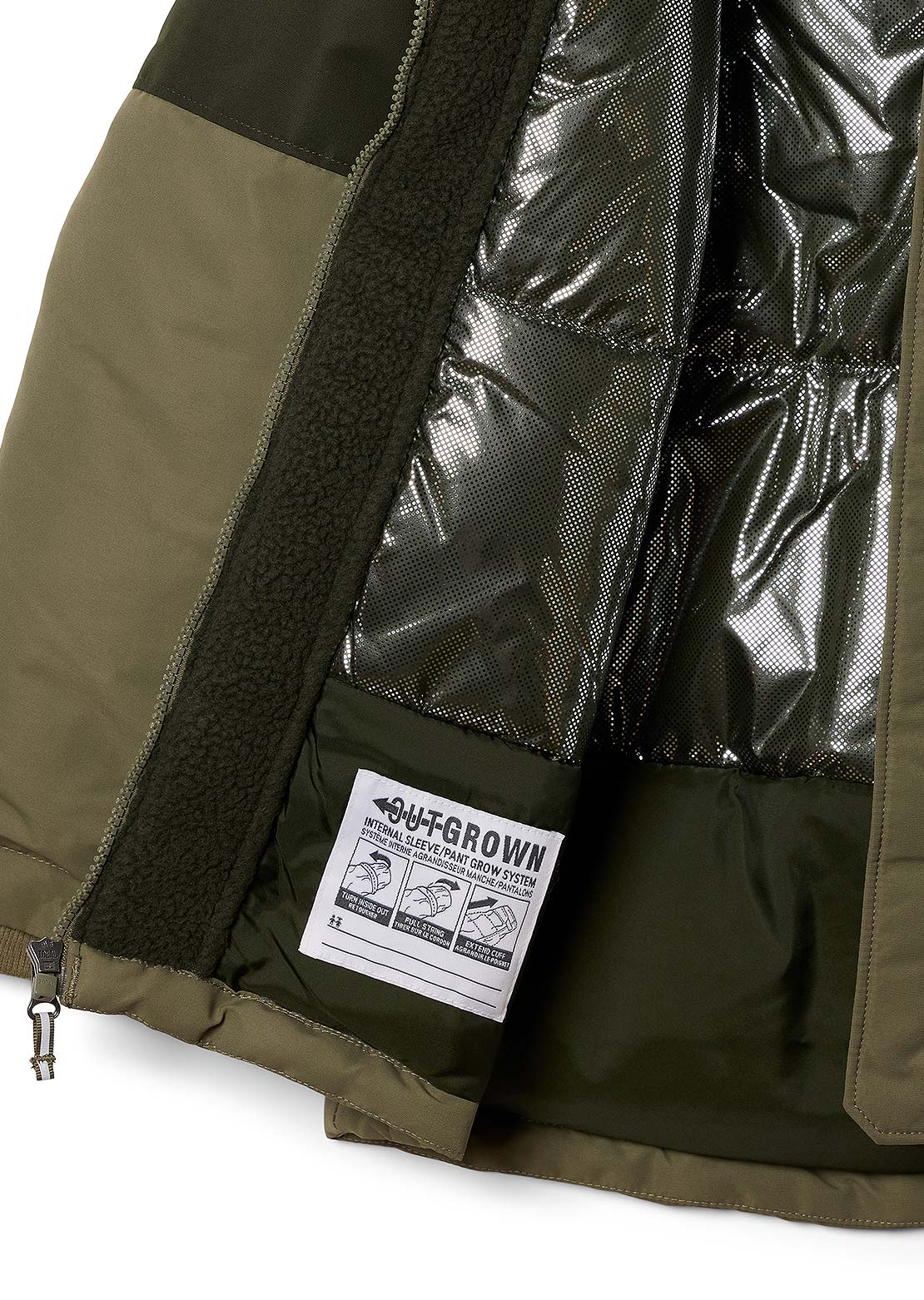 Columbia Junior Nordic Strider II Jacket Stone Green/Greenscape