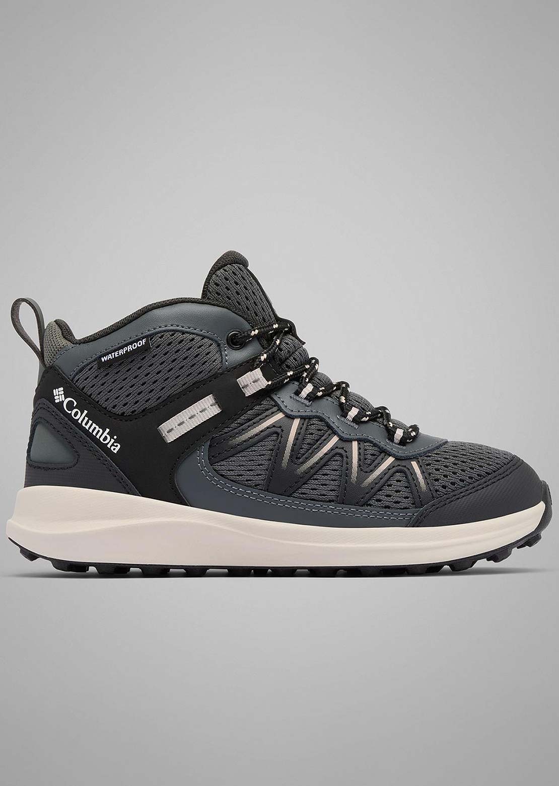 Columbia Junior Peakfreak Rush Mid Waterproof Shoes Black Grill
