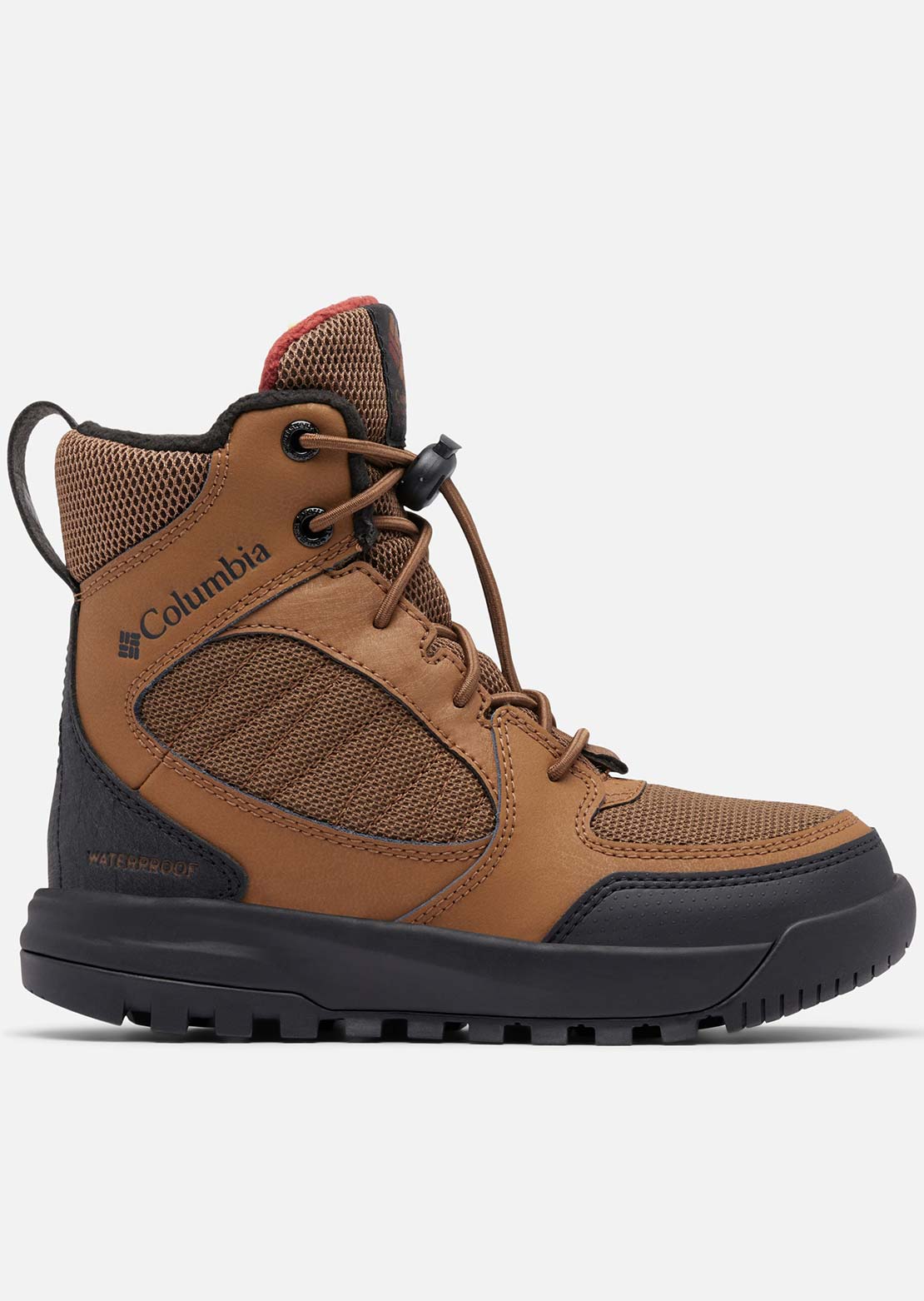 Columbia Junior Portlander Omni-Heat Boots Light Brown/Spice