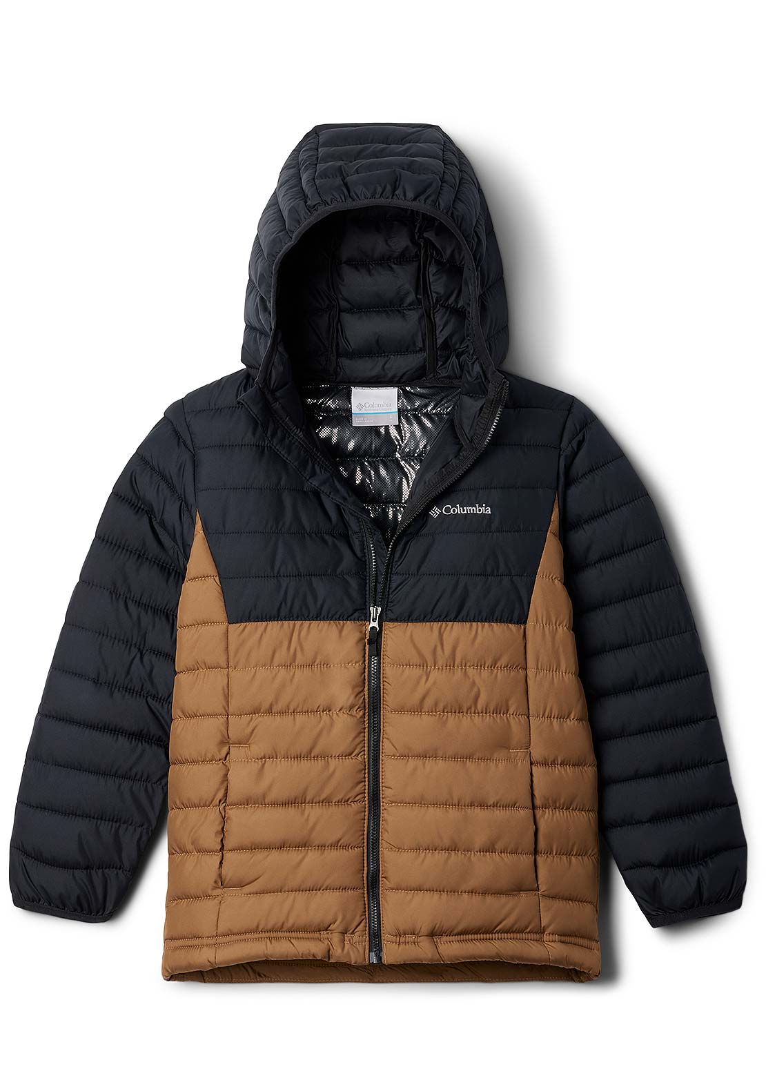 Columbia Junior Powder Lite II Hooded Jacket Delta/Black