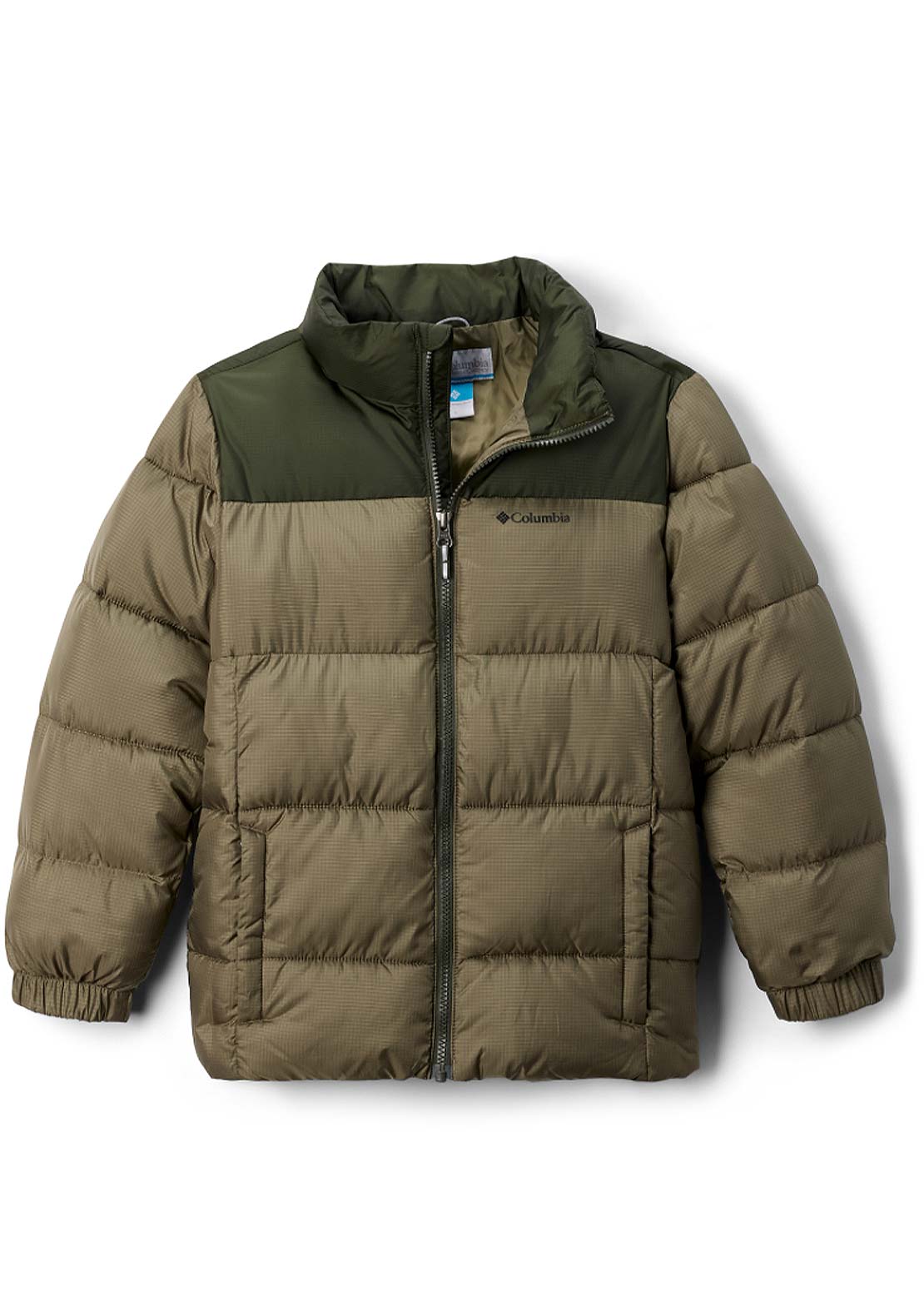Columbia Junior Puffect II Jacket Stone Green/Greenscape