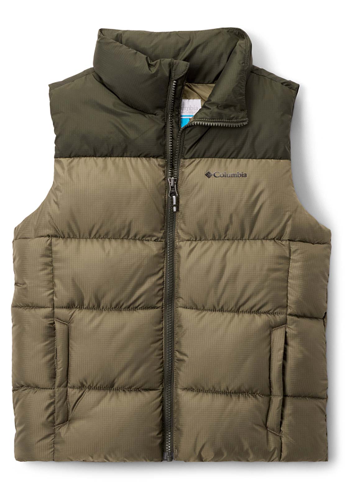 Columbia Junior Puffect Vest Stone Green/Greenscape