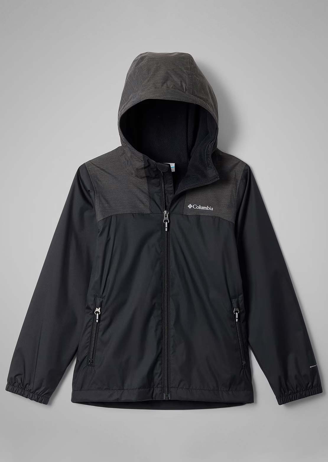 Columbia Junior Rainy Trails III Fleece Lined Jacket Black
