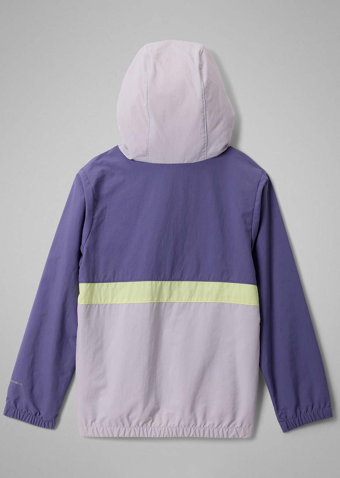 Columbia Junior Spire Valley Windbreaker Stormwatch/Lavender/Pearl Citron Haze