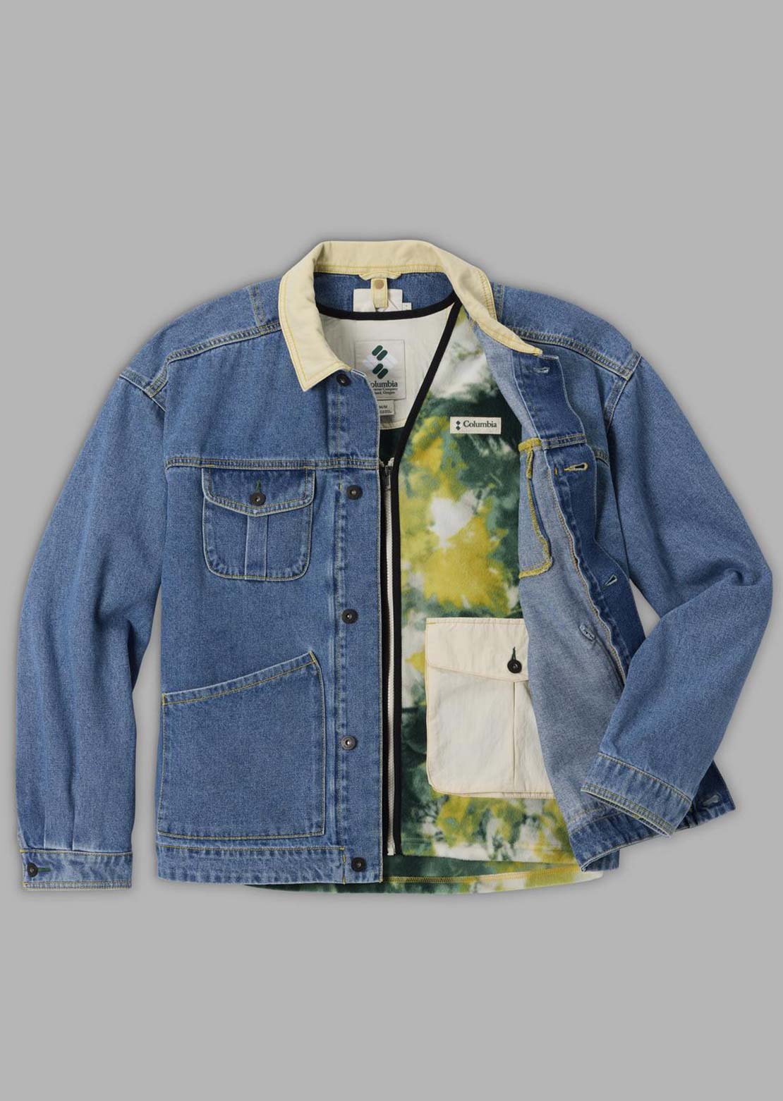 Columbia Men's Acker Rock Twill Interchange Jacket Denim Beach