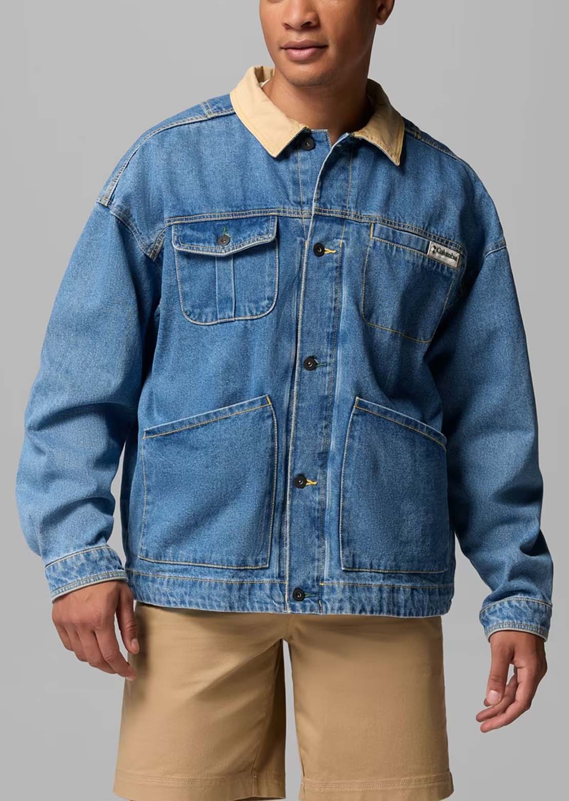 Columbia Men's Acker Rock Twill Interchange Jacket Denim Beach
