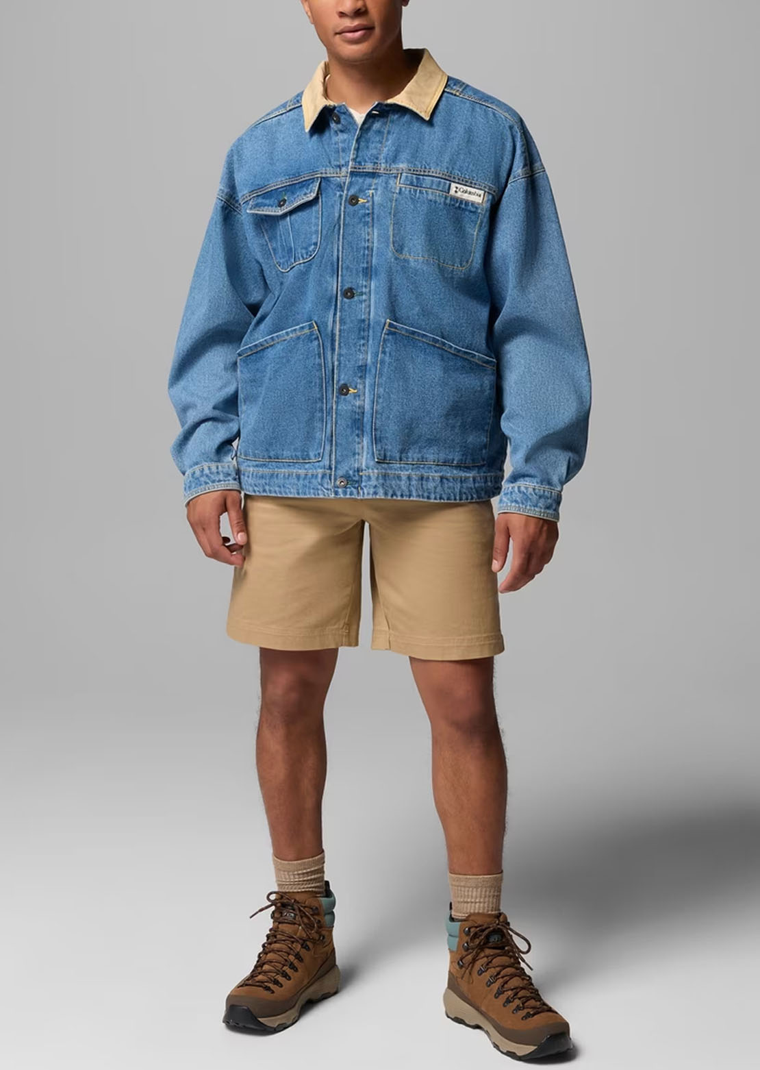 Columbia Men's Acker Rock Twill Interchange Jacket Denim Beach