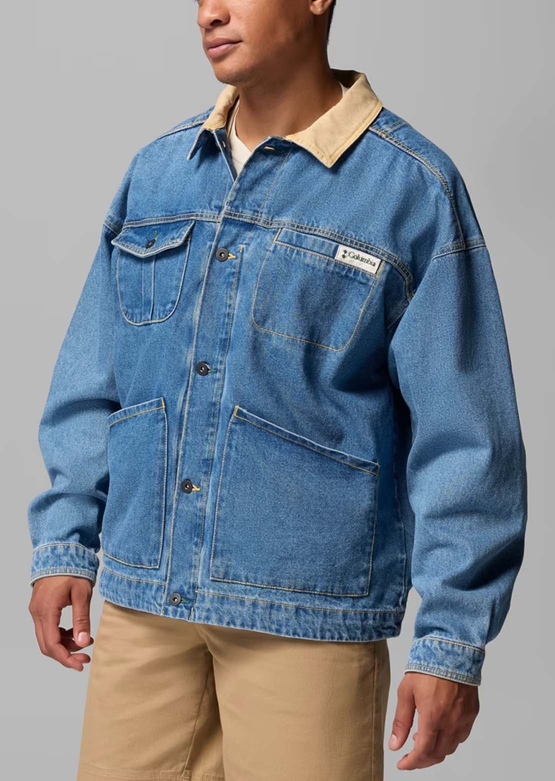 Columbia Men's Acker Rock Twill Interchange Jacket Denim Beach