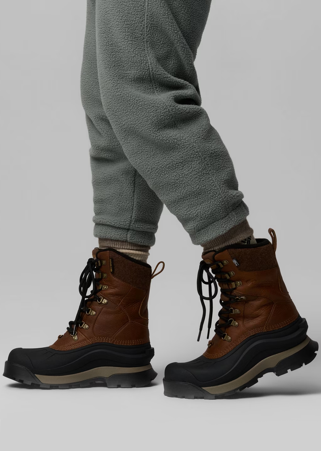 Columbia Men's Bugaboot Peak Winter Boots Light Brown/Black
