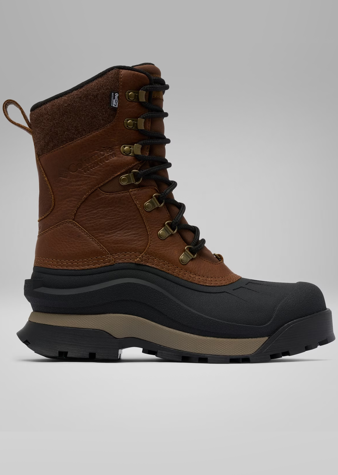 Columbia Men's Bugaboot Peak Winter Boots Light Brown/Black