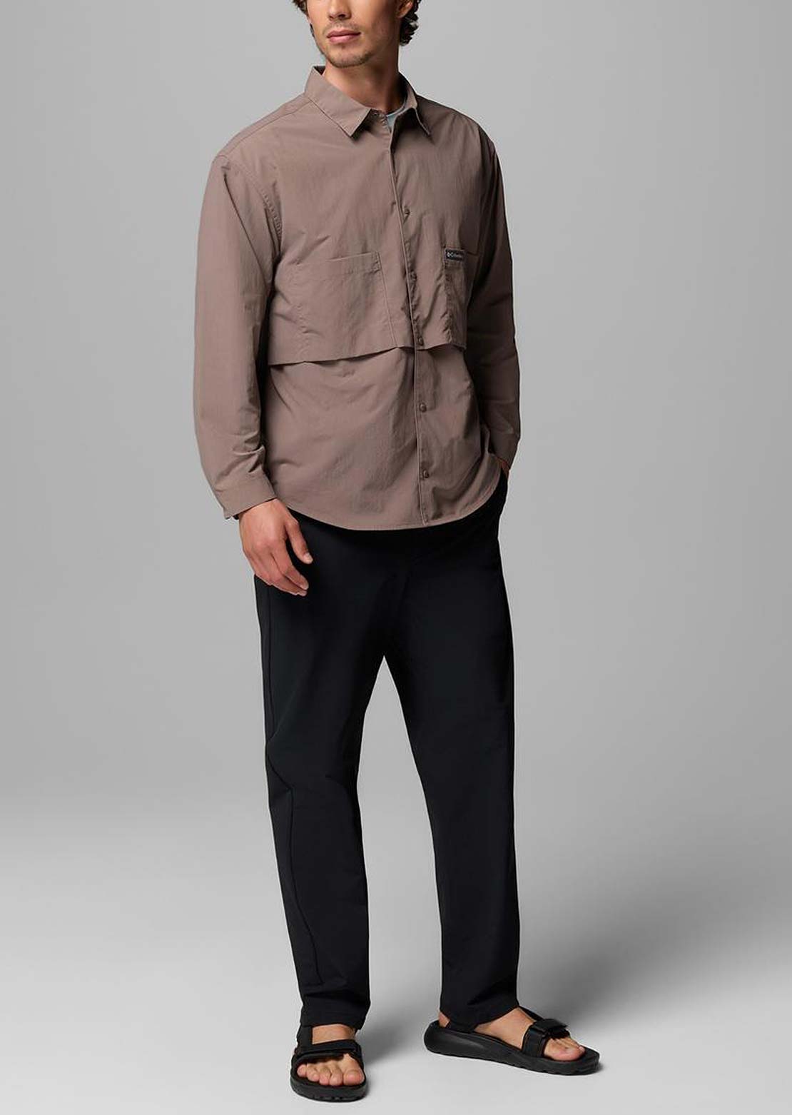 Columbia Men's Chill Creek Long Sleeve Button Up Shirt Iron