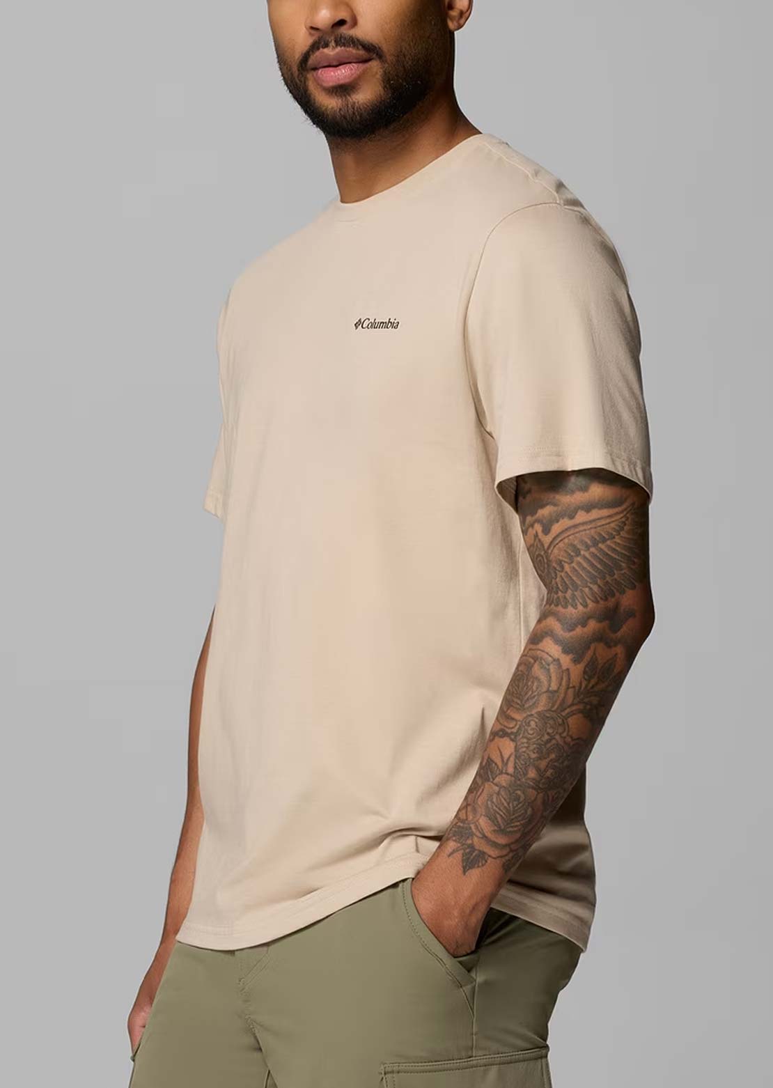Columbia Men's CSC Outdoor Back Graphic T-Shirt Ancient Fossil