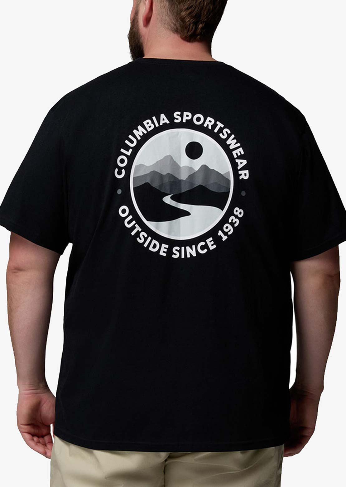 Columbia Men's CSC Outdoor Back Graphic T-Shirt Black Scoped View