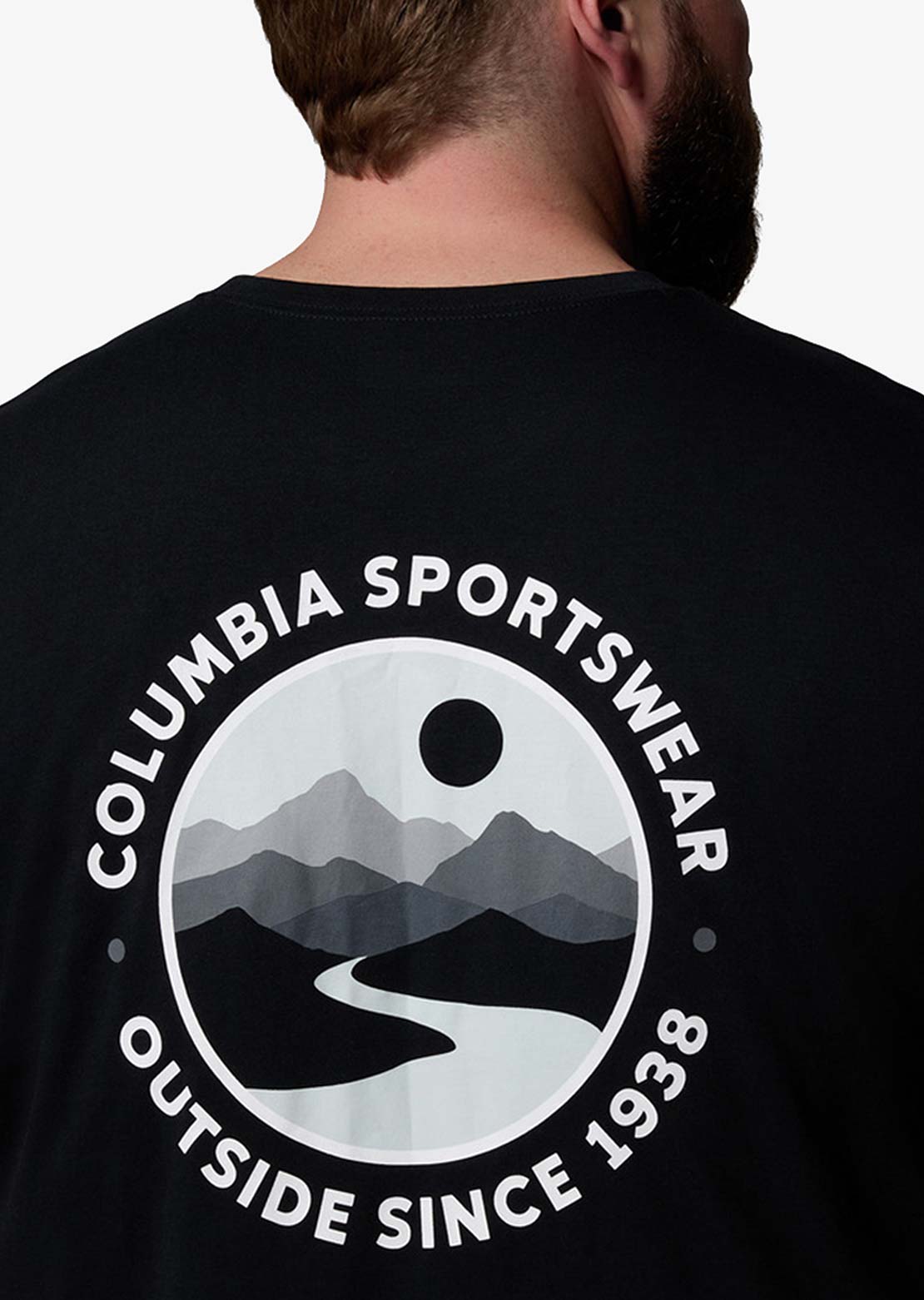 Columbia Men's CSC Outdoor Back Graphic T-Shirt Black Scoped View