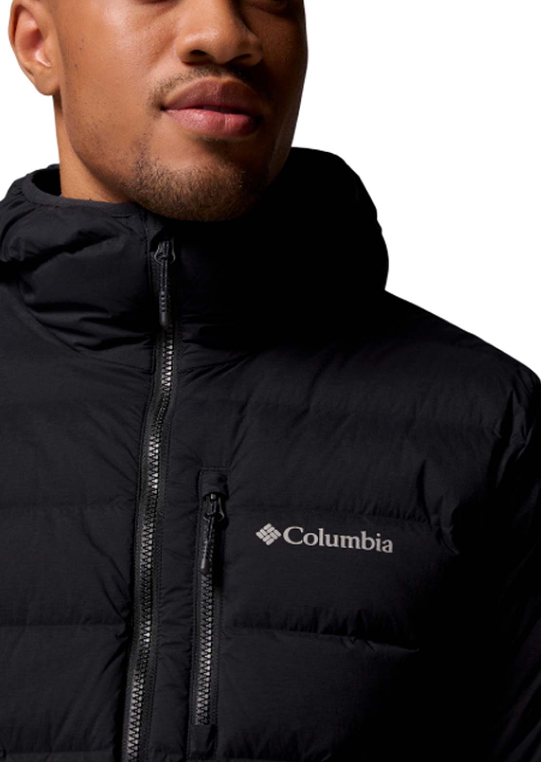Columbia Men's Drift Peak Stretch Down Hooded Jacket Black