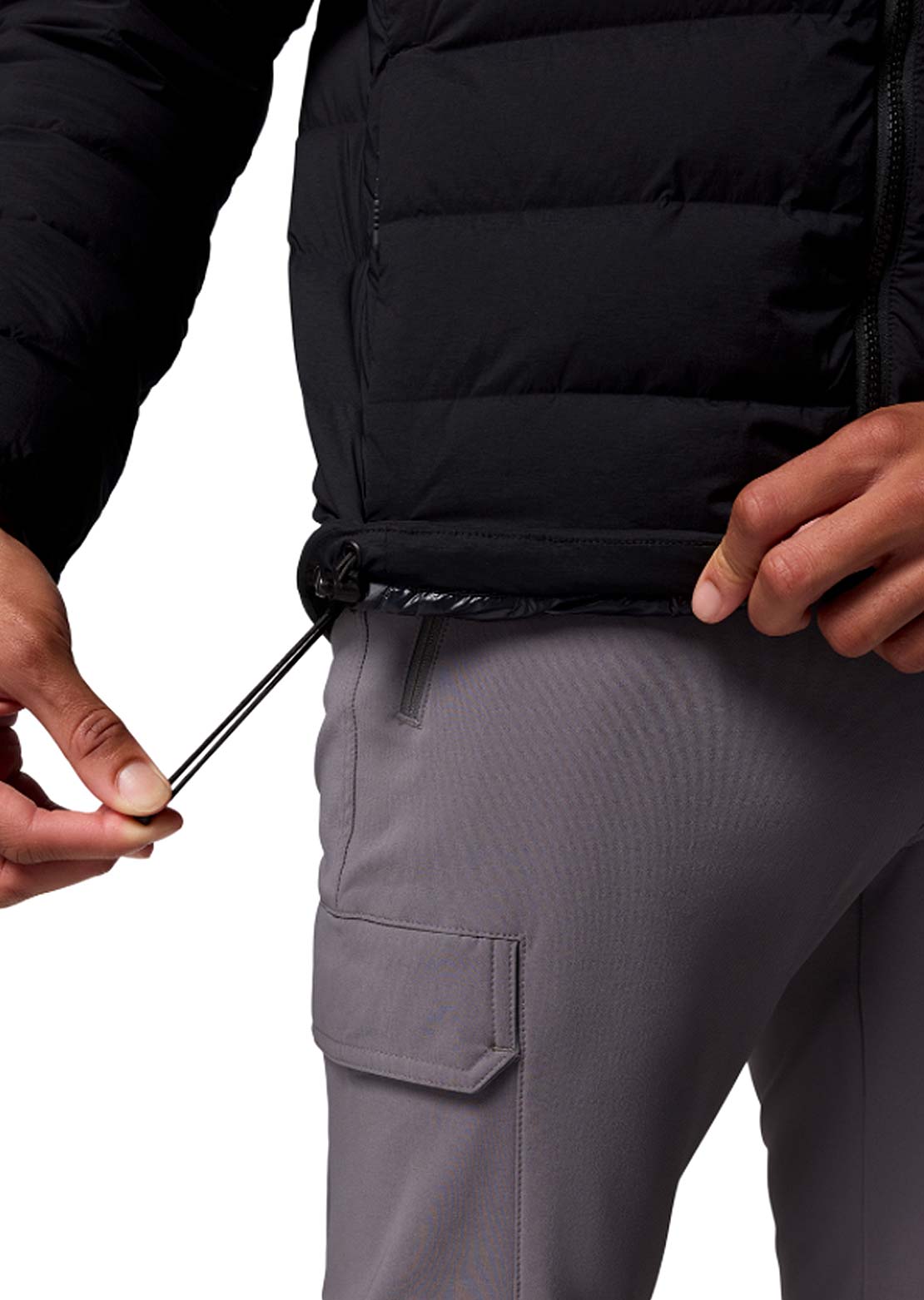 Columbia Men's Drift Peak Stretch Down Hooded Jacket Black