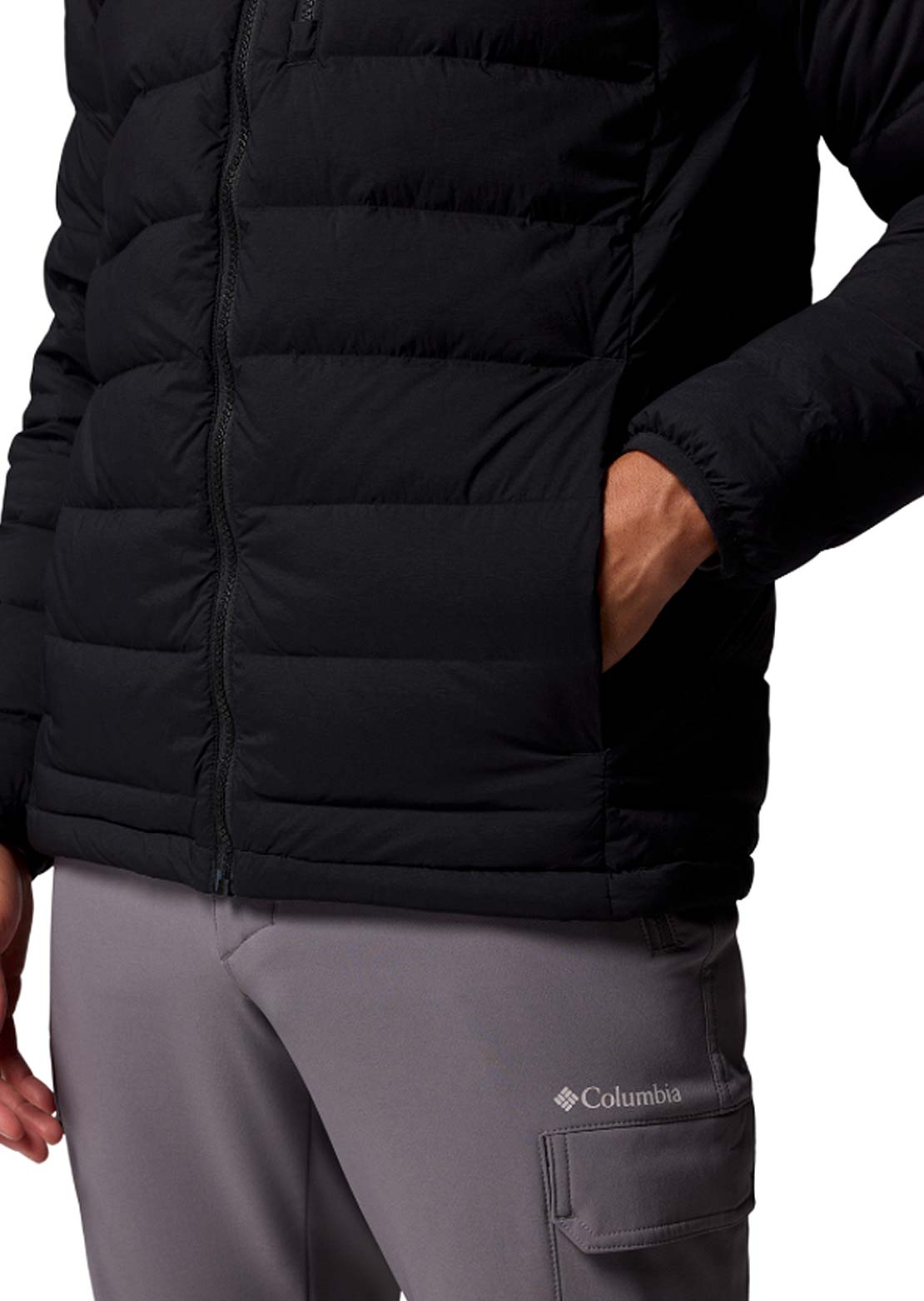 Columbia Men's Drift Peak Stretch Down Hooded Jacket Black