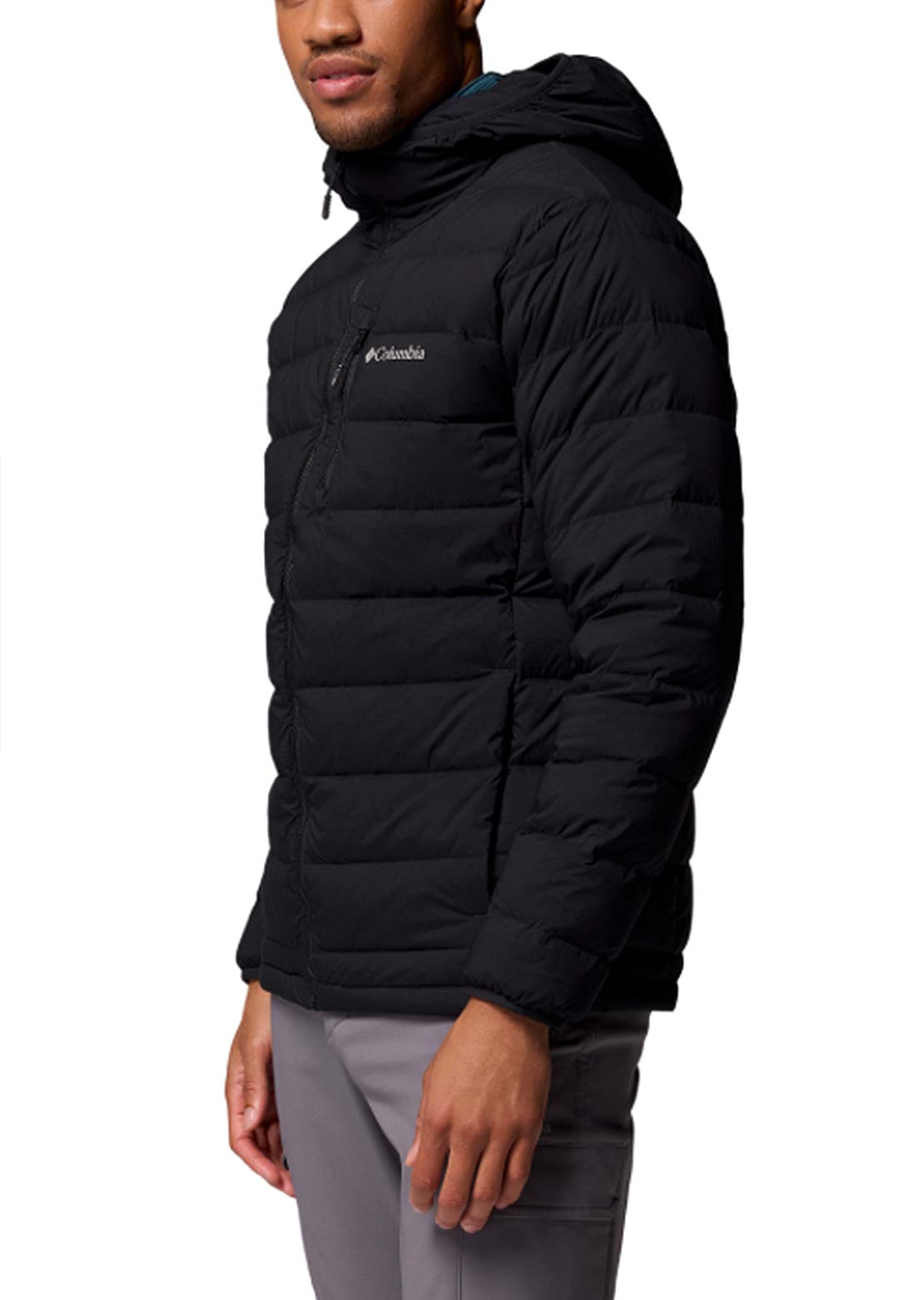 Columbia Men's Drift Peak Stretch Down Hooded Jacket Black