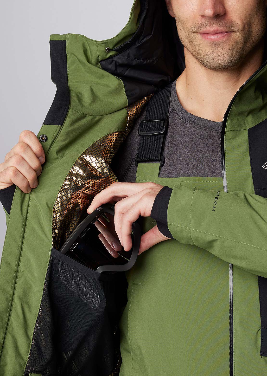 Columbia Men's Highland Summit II Jacket Canteen/Black