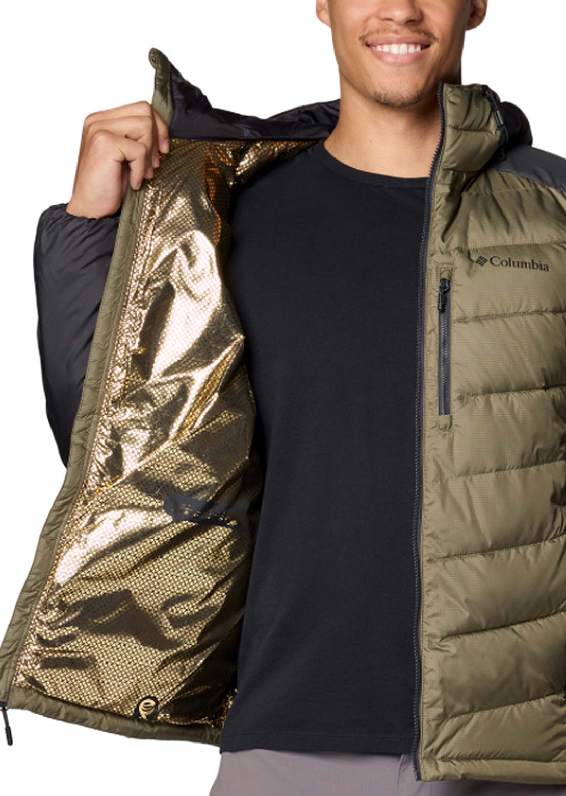 Columbia Men's Labyrinth Loop II Hooded Jacket Stone Green/Shark