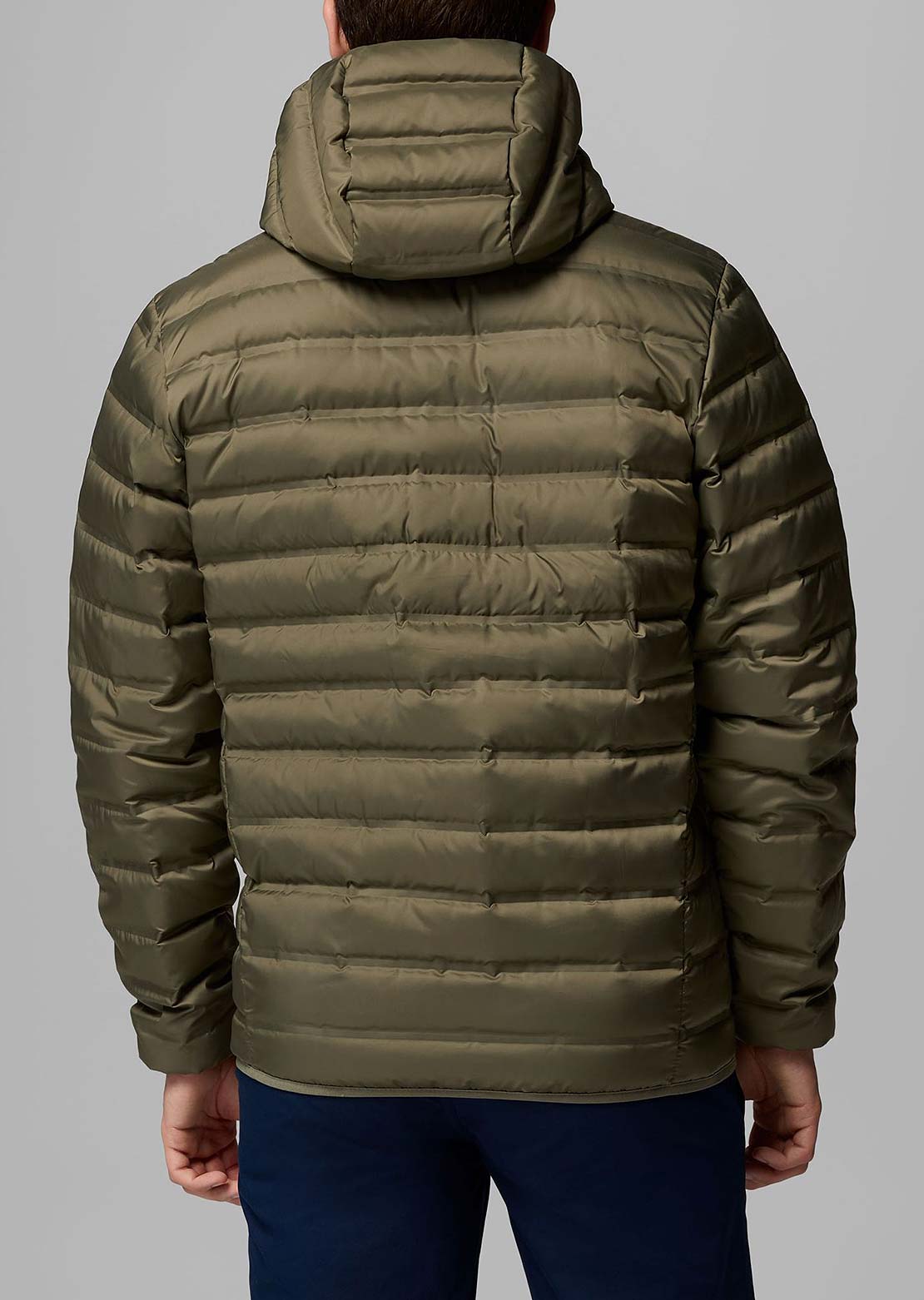 Columbia Men's Lake 22 II Down Hooded Jacket Stone Green