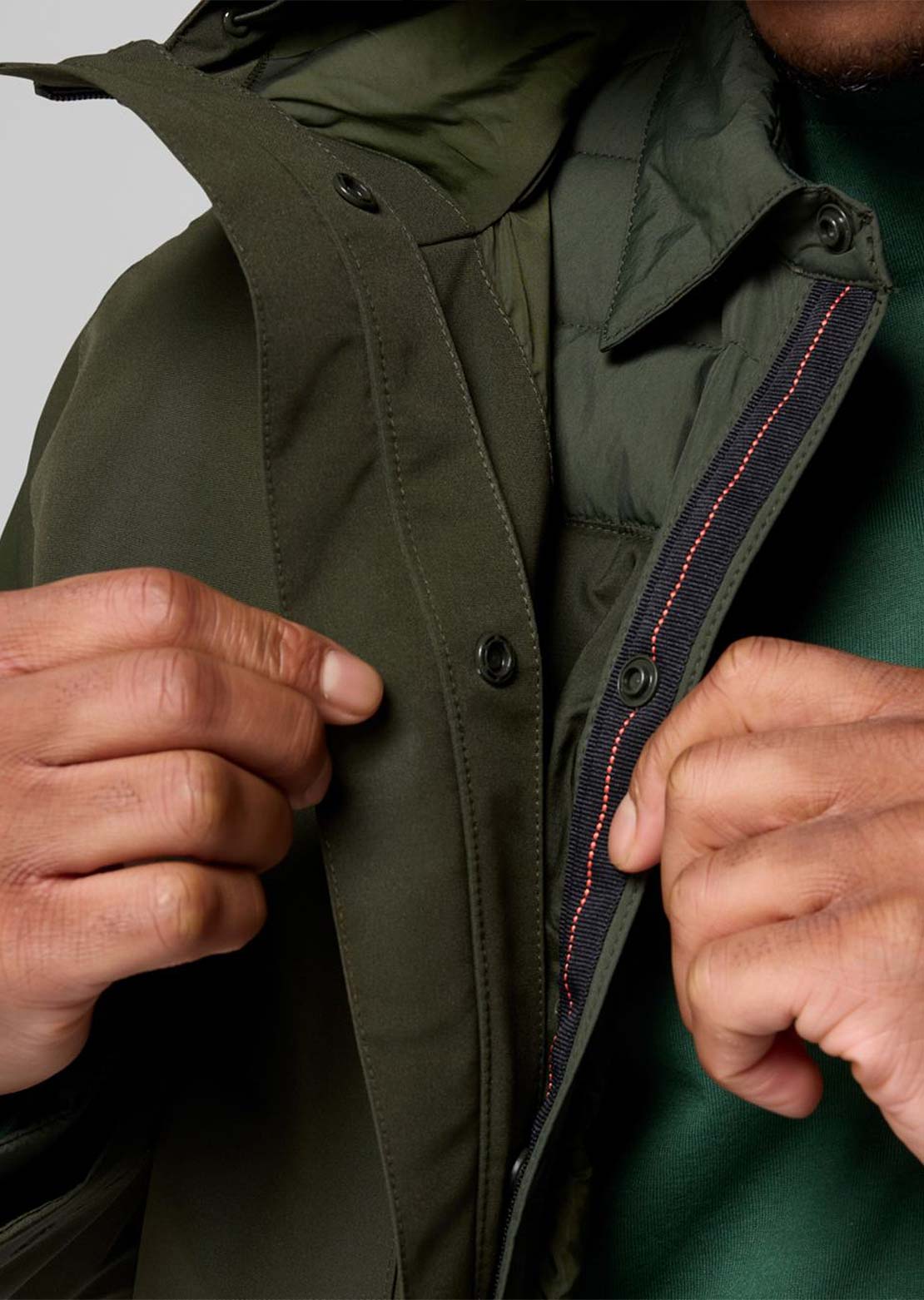 Columbia Men's Landroamer Interchange Shirt Jacket Greenscape