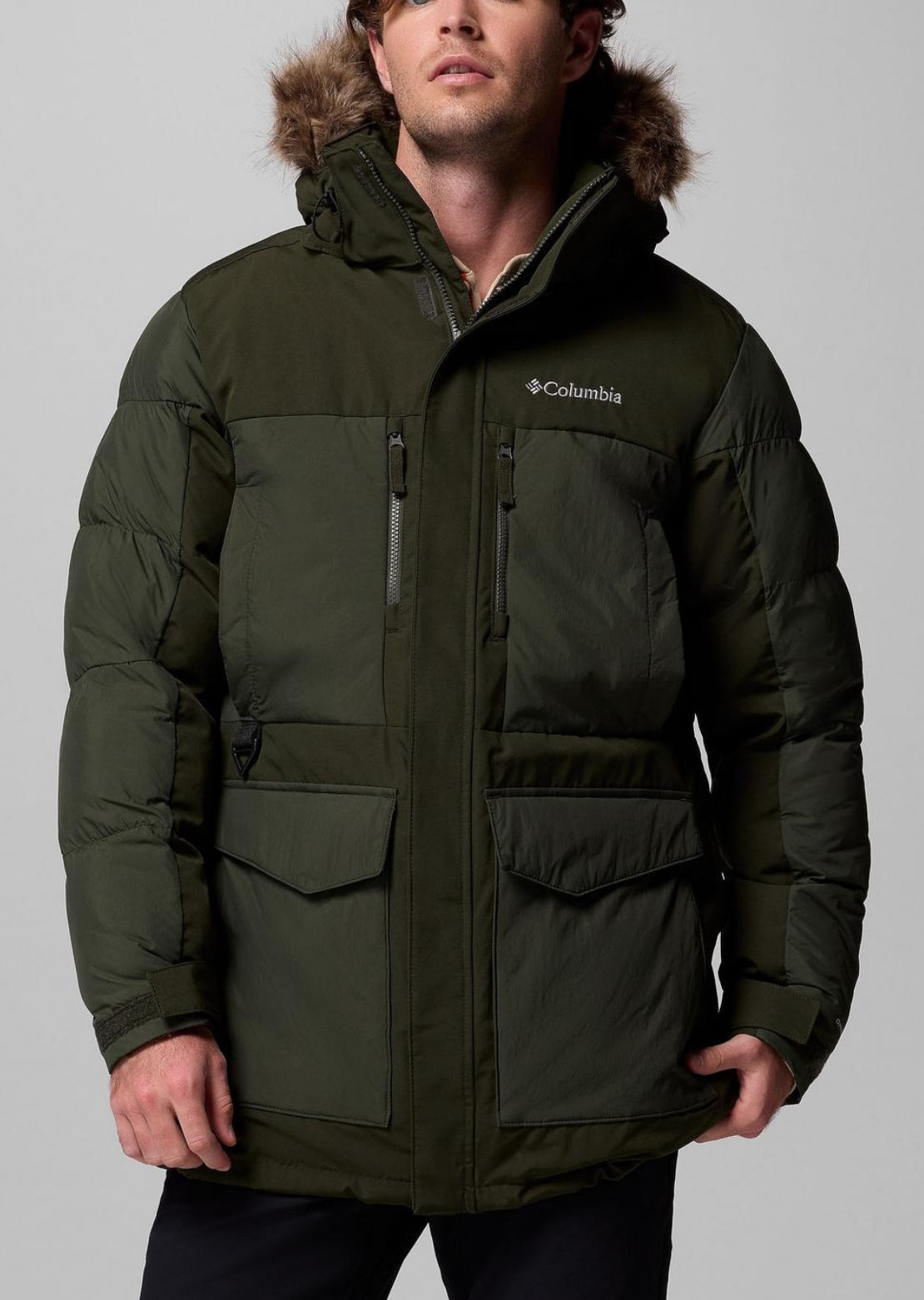 Columbia Men's Marquam Peak Fusion II Parka Jacket Greenscape