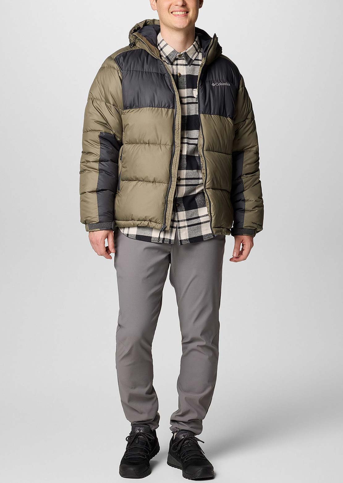 Columbia Men's Pike Lake II Hooded Jacket Stone Green
