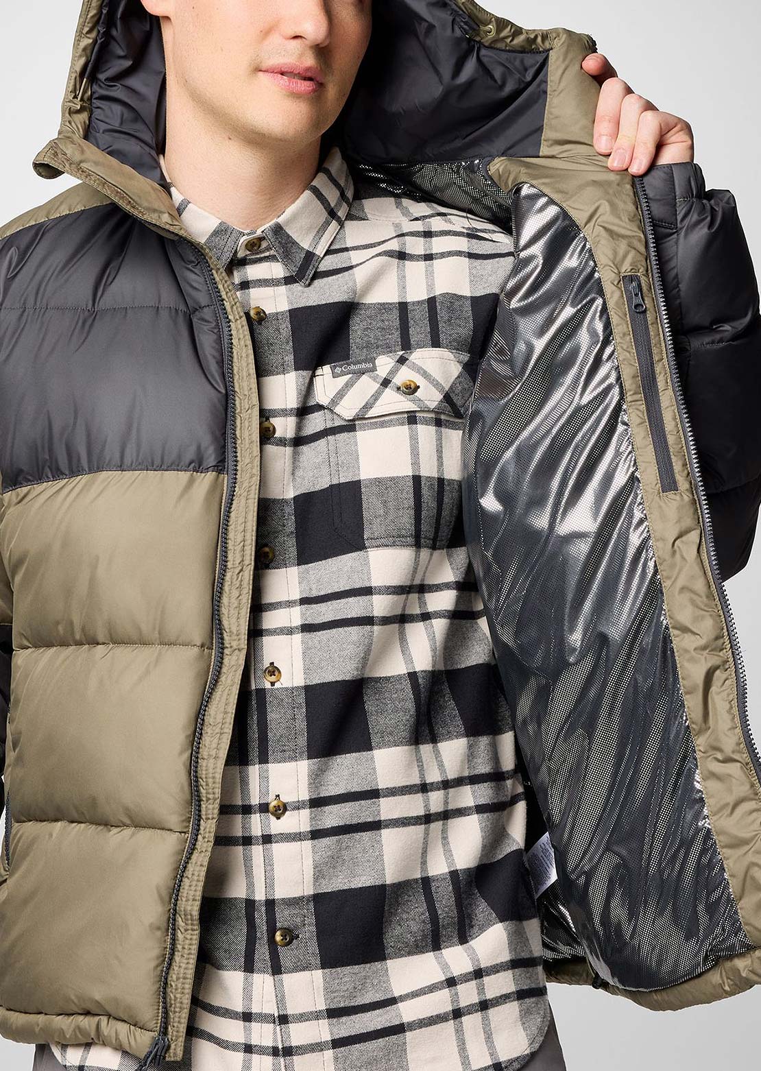 Columbia Men's Pike Lake II Hooded Jacket Stone Green