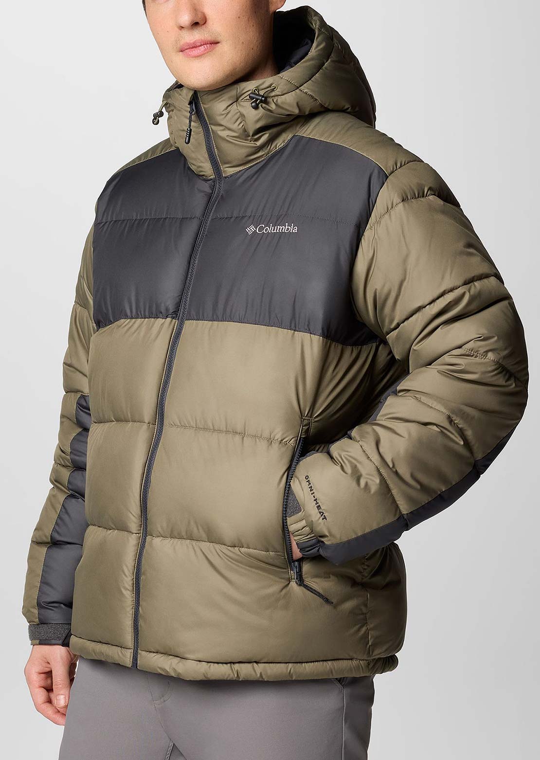 Columbia Men's Pike Lake II Hooded Jacket Stone Green