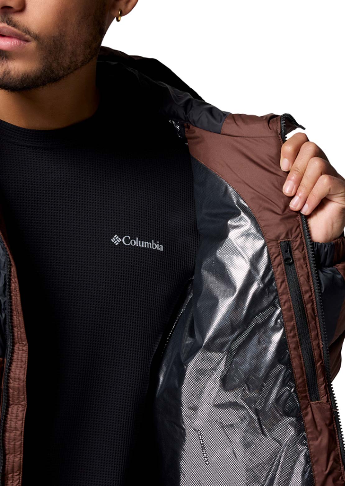 Columbia Men's Pike Lake II Hooded Jacket Tobacco/Black