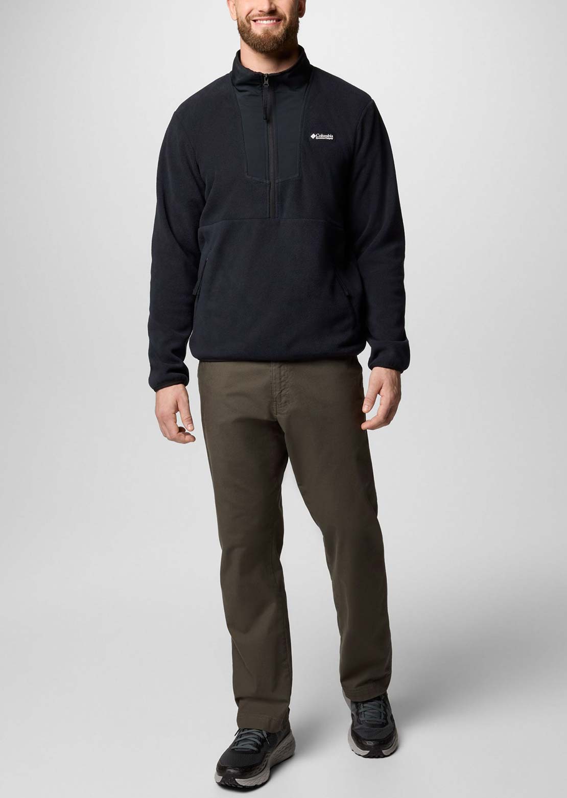Columbia Men's Sequoia Grove Half Zip Fleece Black