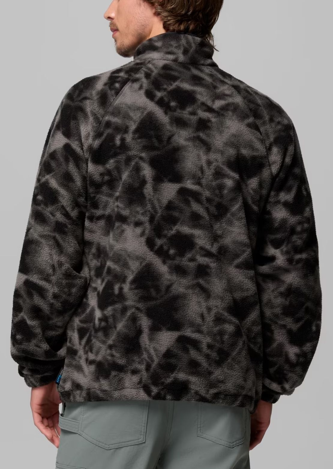 Columbia Men's Timber Crest MTR Printed Half Zip Fleece Black/Icypeaks
