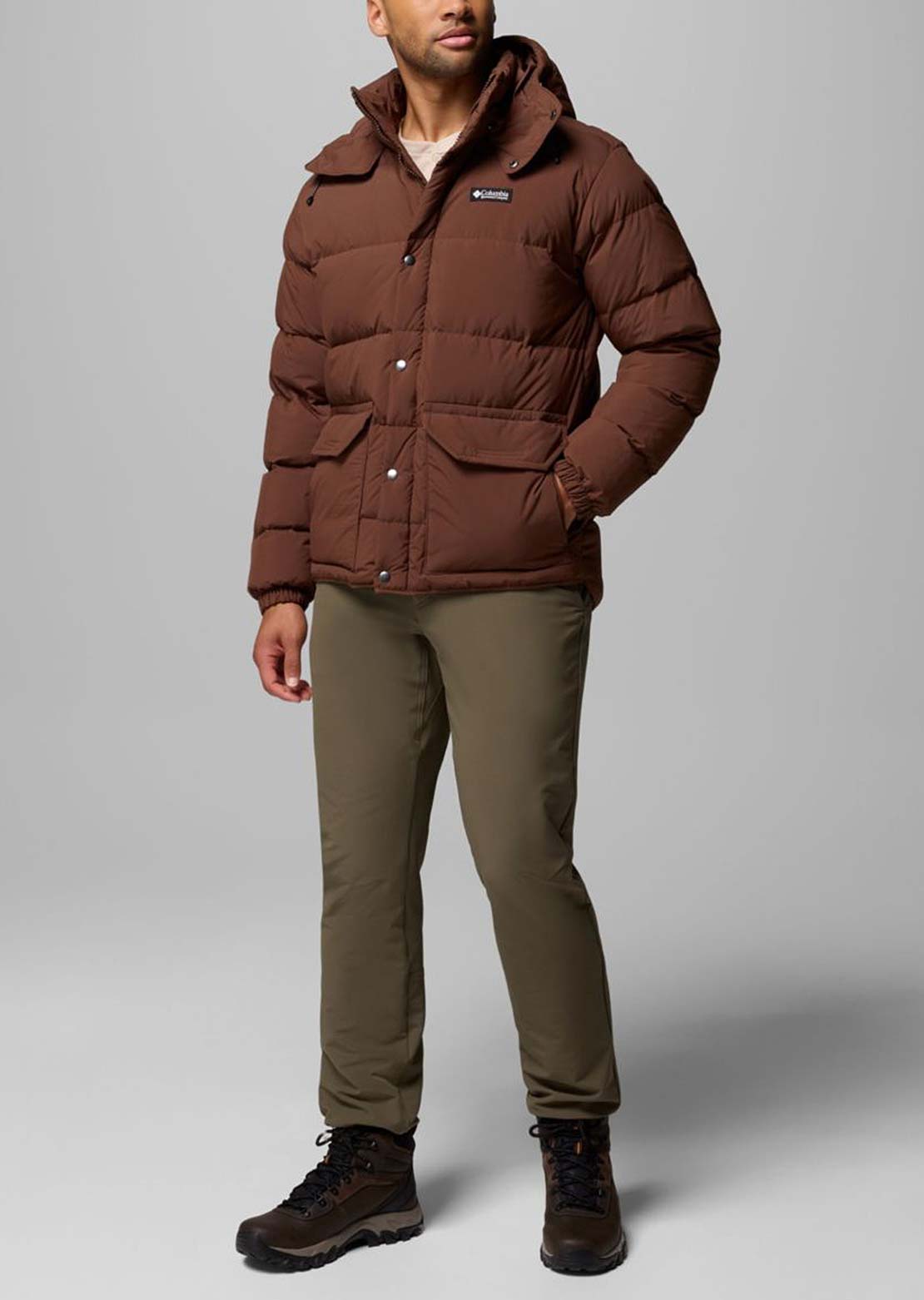 Columbia Men's Wallowa Down Hooded Jacket Tobacco