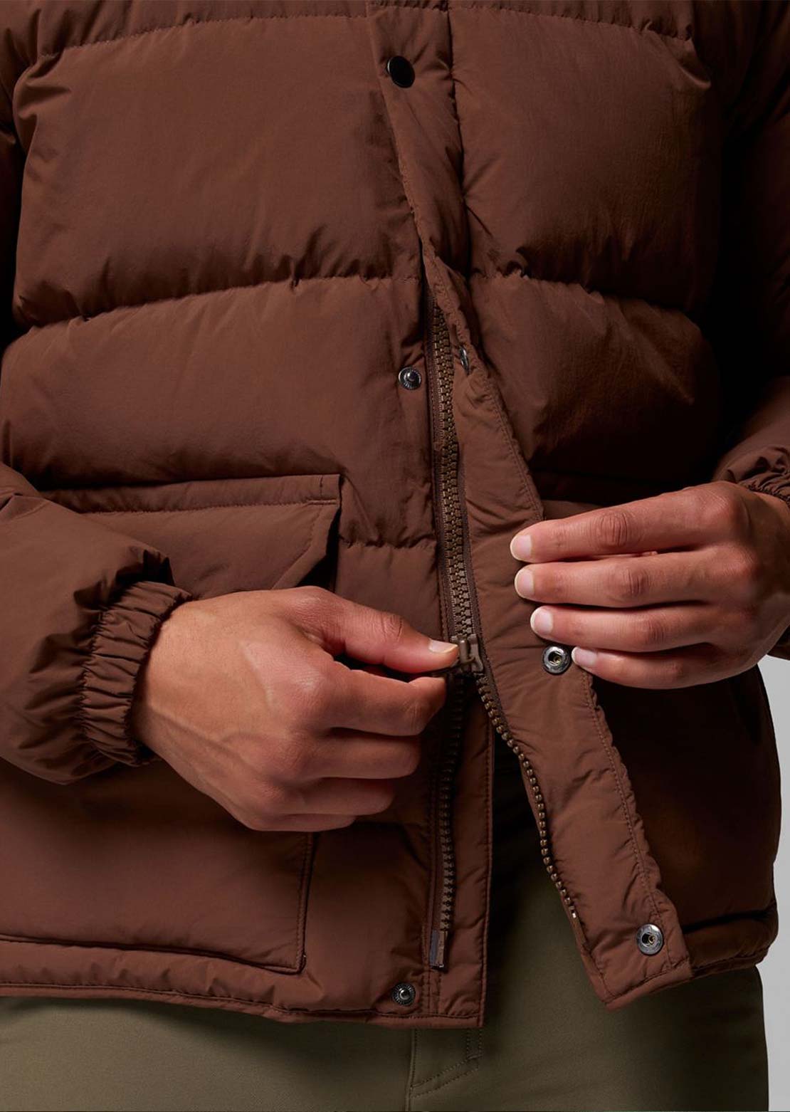 Columbia Men's Wallowa Down Hooded Jacket Tobacco