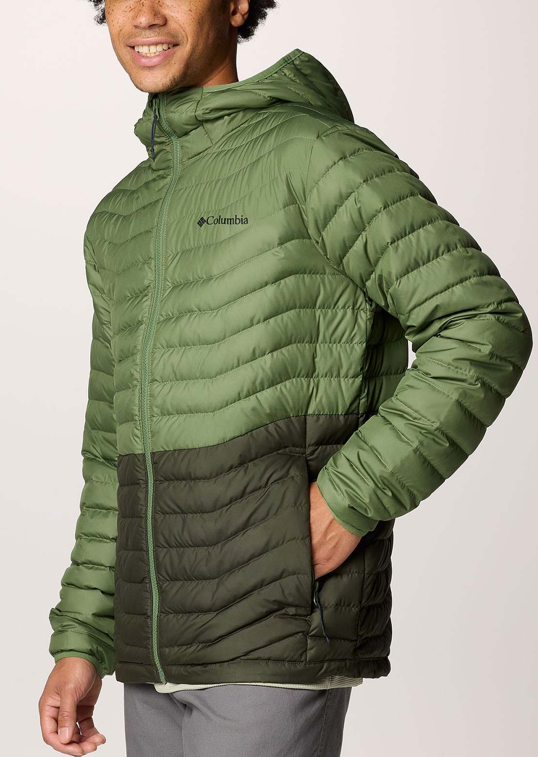 Columbia Men's Westridge Down Hooded Jacket Greenscape