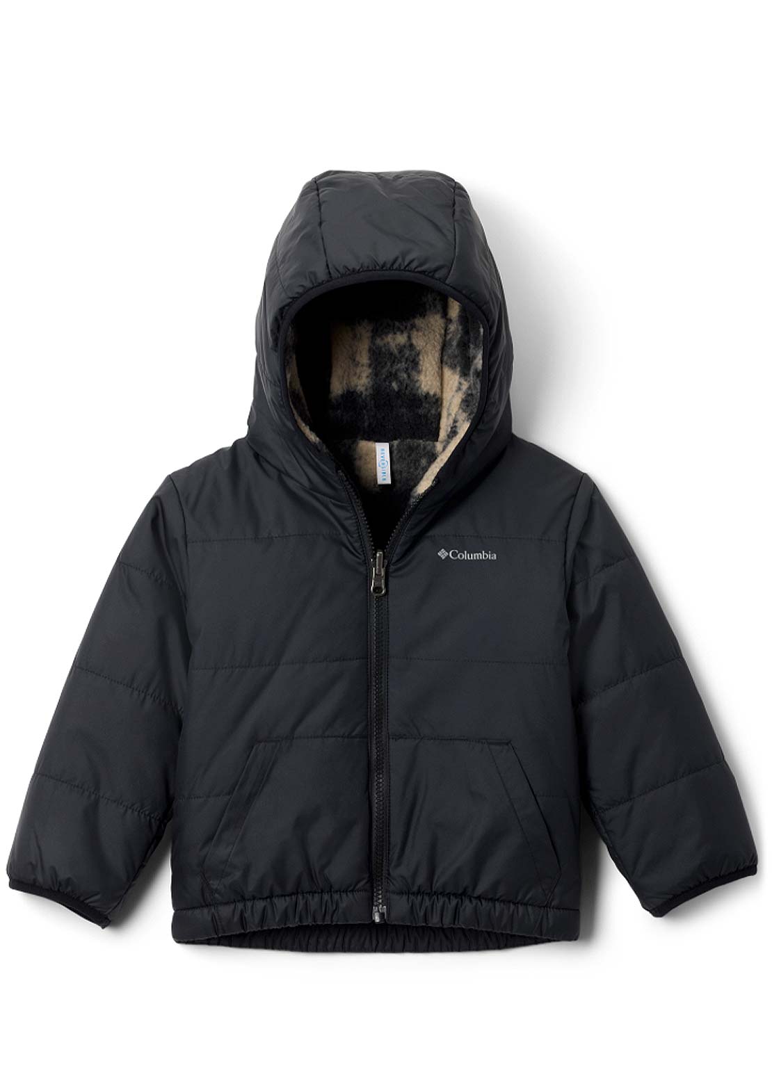Columbia Toddler Double Trouble III Jacket Black Chalk Omblur