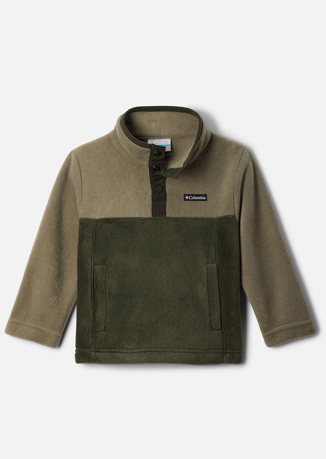 Columbia Toddler Steens Mtn II 1/4 Snap Fleece Pull-Over Greenscape/Stone