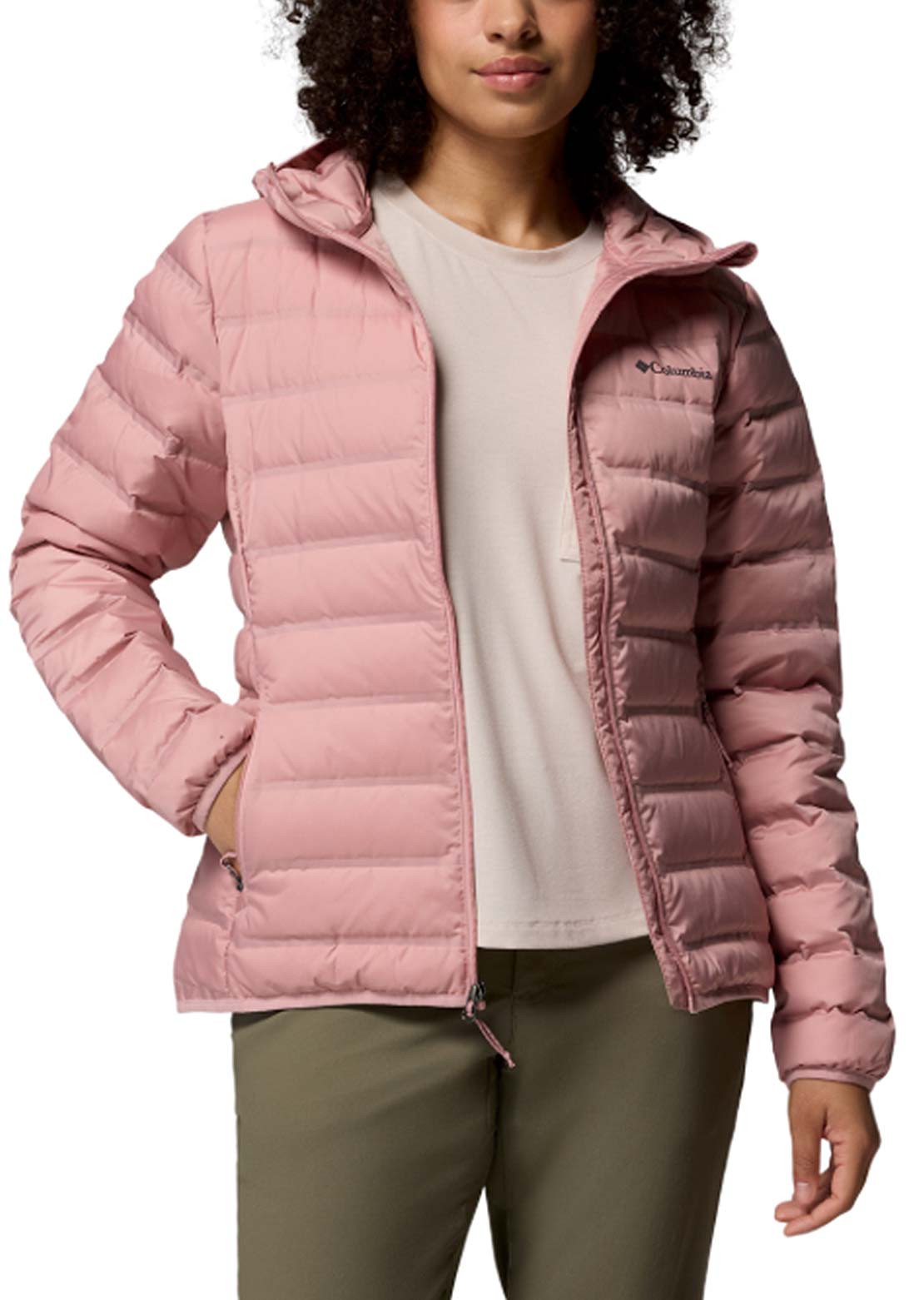 Columbia Women’s Lake 22 II Down Hooded Jacket Eraser Pink