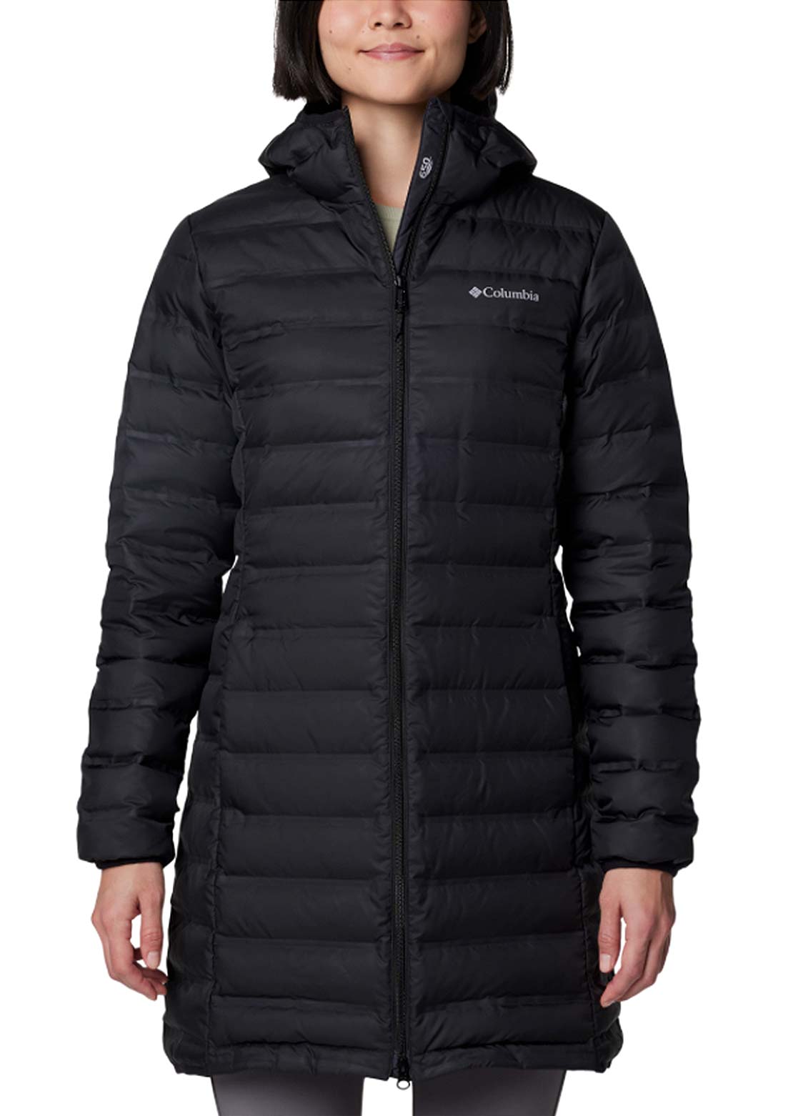Columbia Women’s Lake 22 II Down Long Hooded Jacket Black