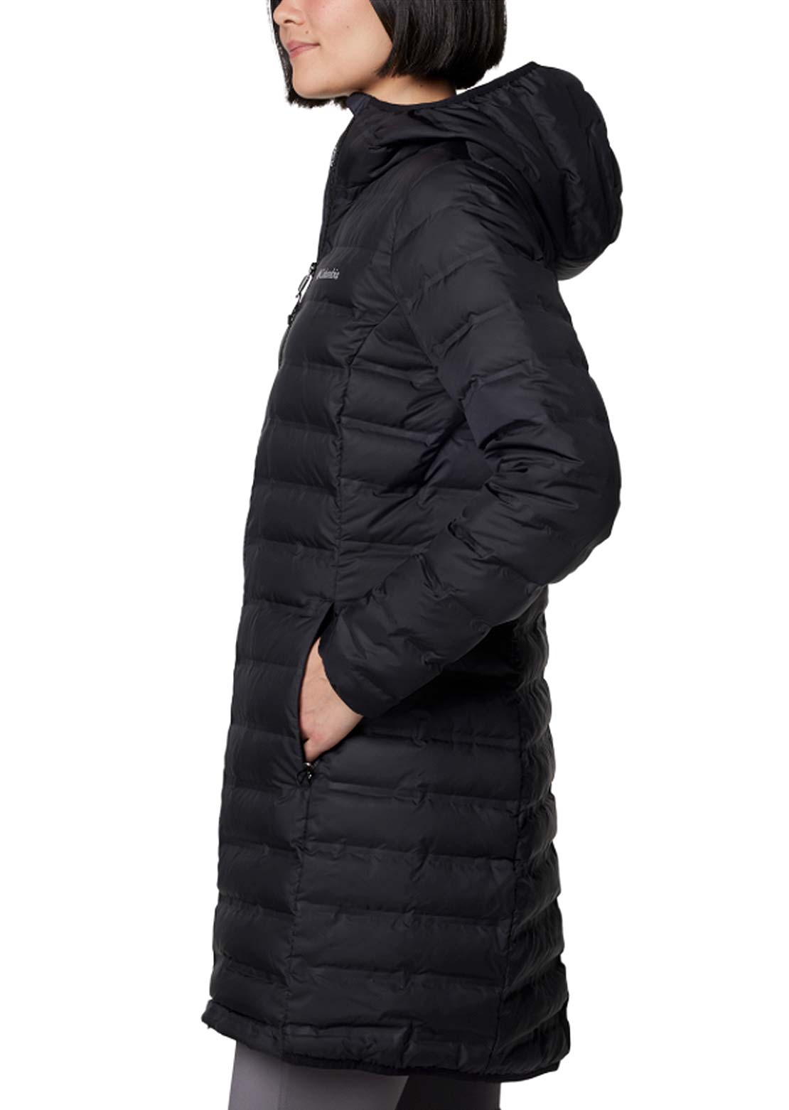 Columbia Women’s Lake 22 II Down Long Hooded Jacket Black