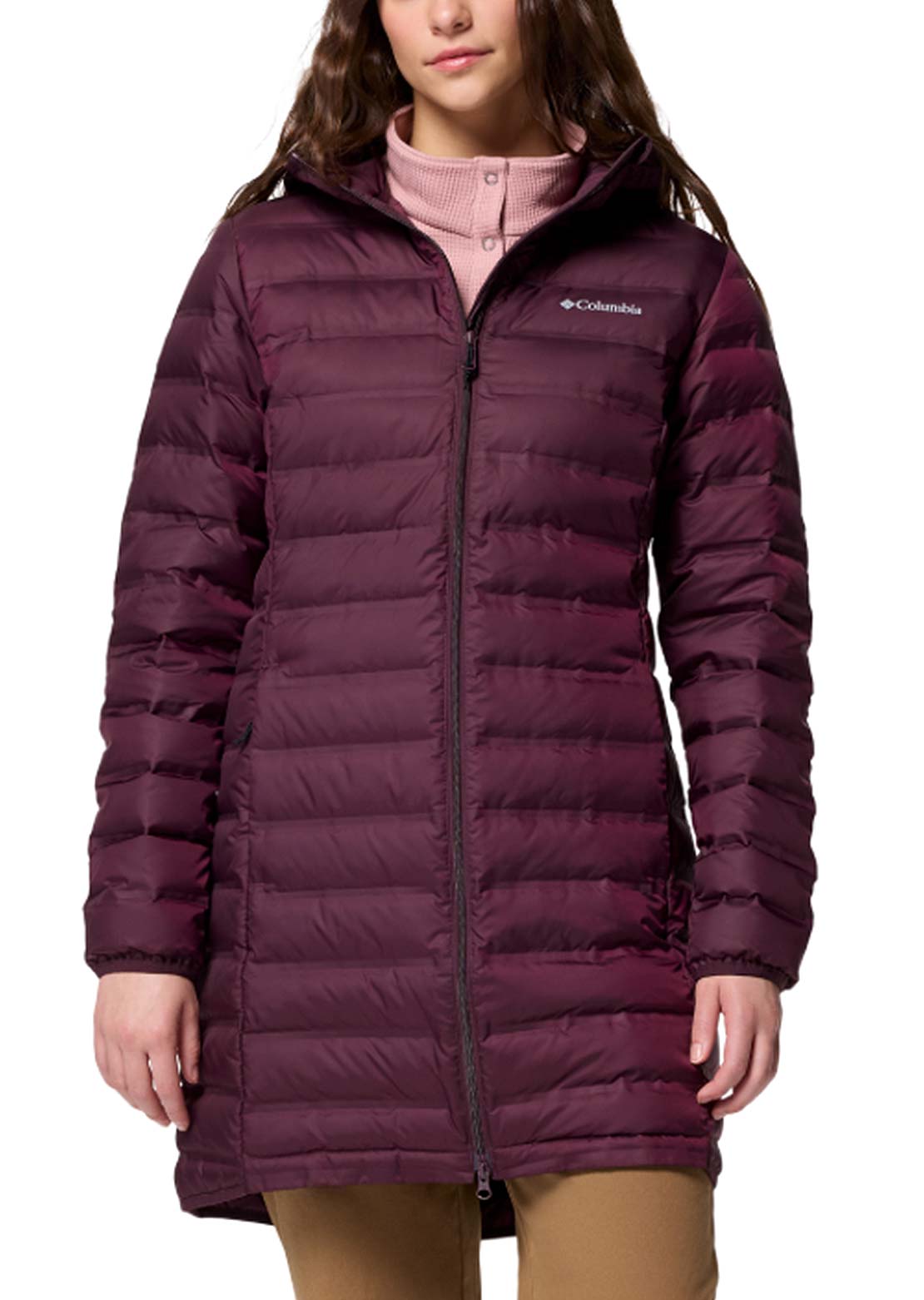 Columbia Women’s Lake 22 II Down Long Hooded Jacket Moonvista