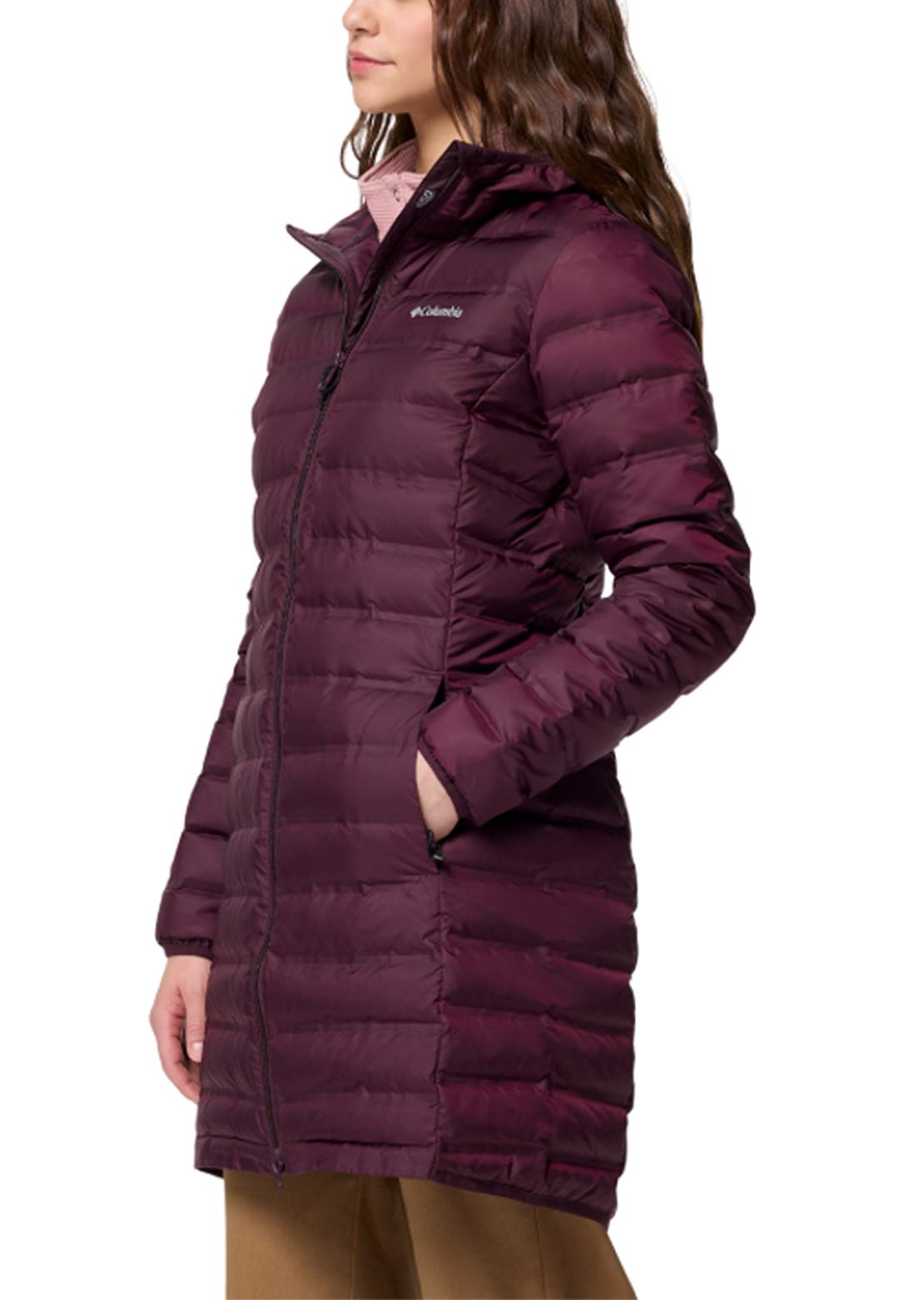 Columbia Women’s Lake 22 II Down Long Hooded Jacket Moonvista