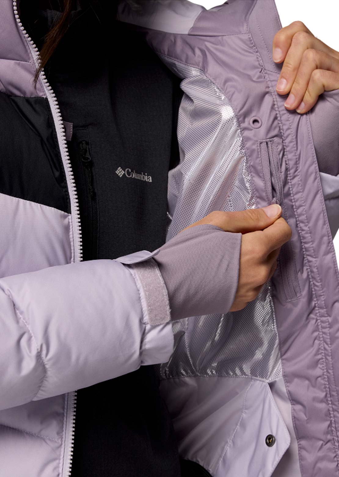 Columbia Women's Abbott Peak II Insulated Jacket Lavender Pearl
